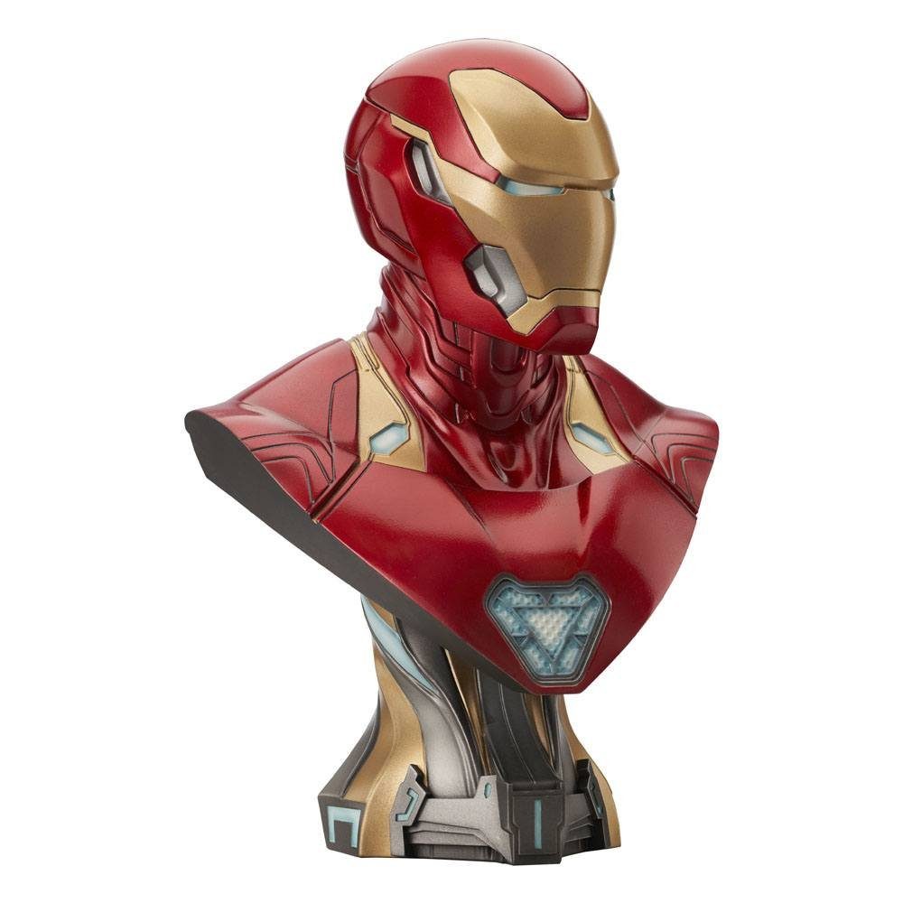 cm Toys War in Büste Legends Iron Comicfigur Select Infinity Diamond 3D MK50 1/2 Man 25 Avengers: