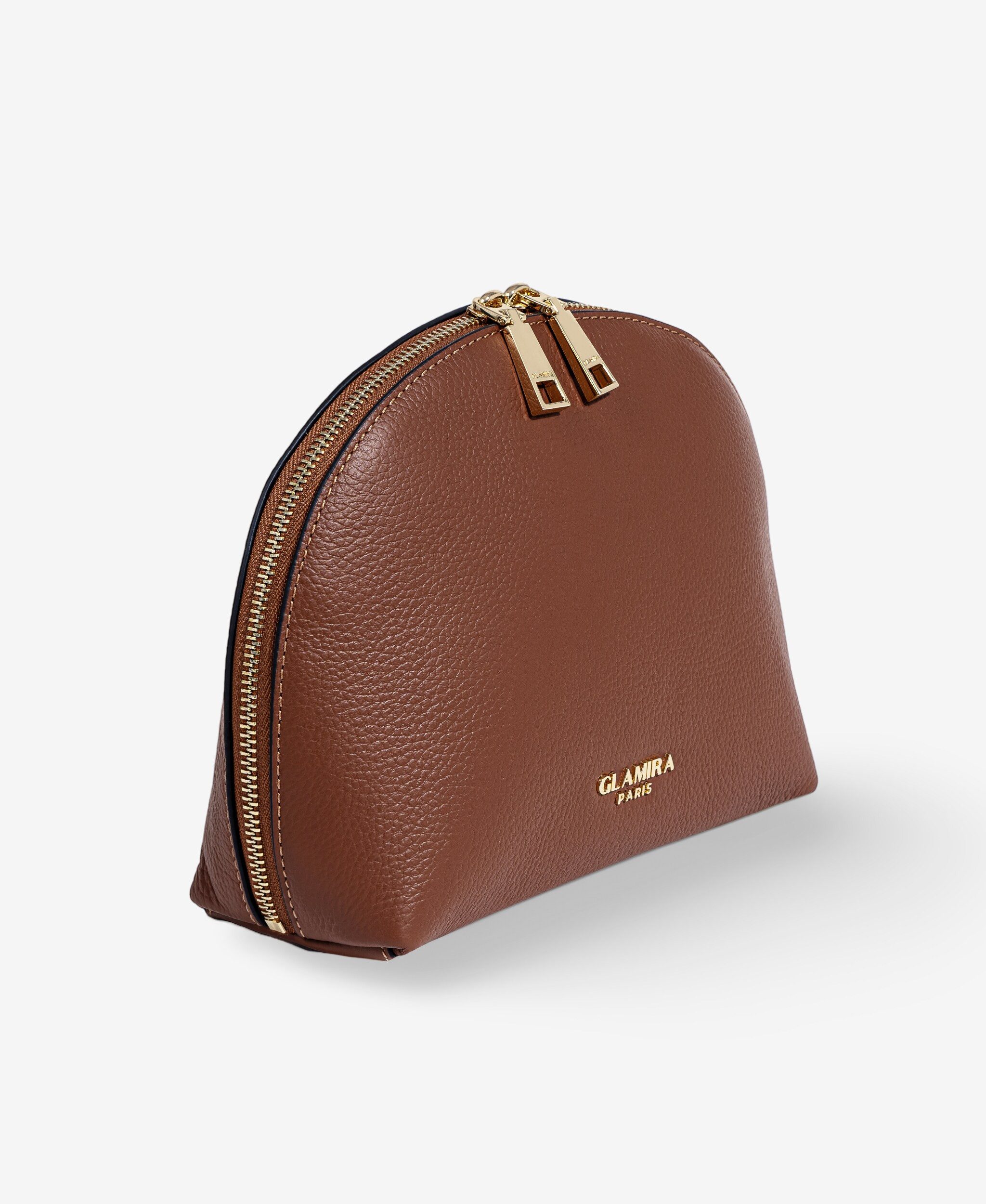 GLAMIRA Handtasche PetiteGlam Braune Clutch (1-tlg), echt Leder