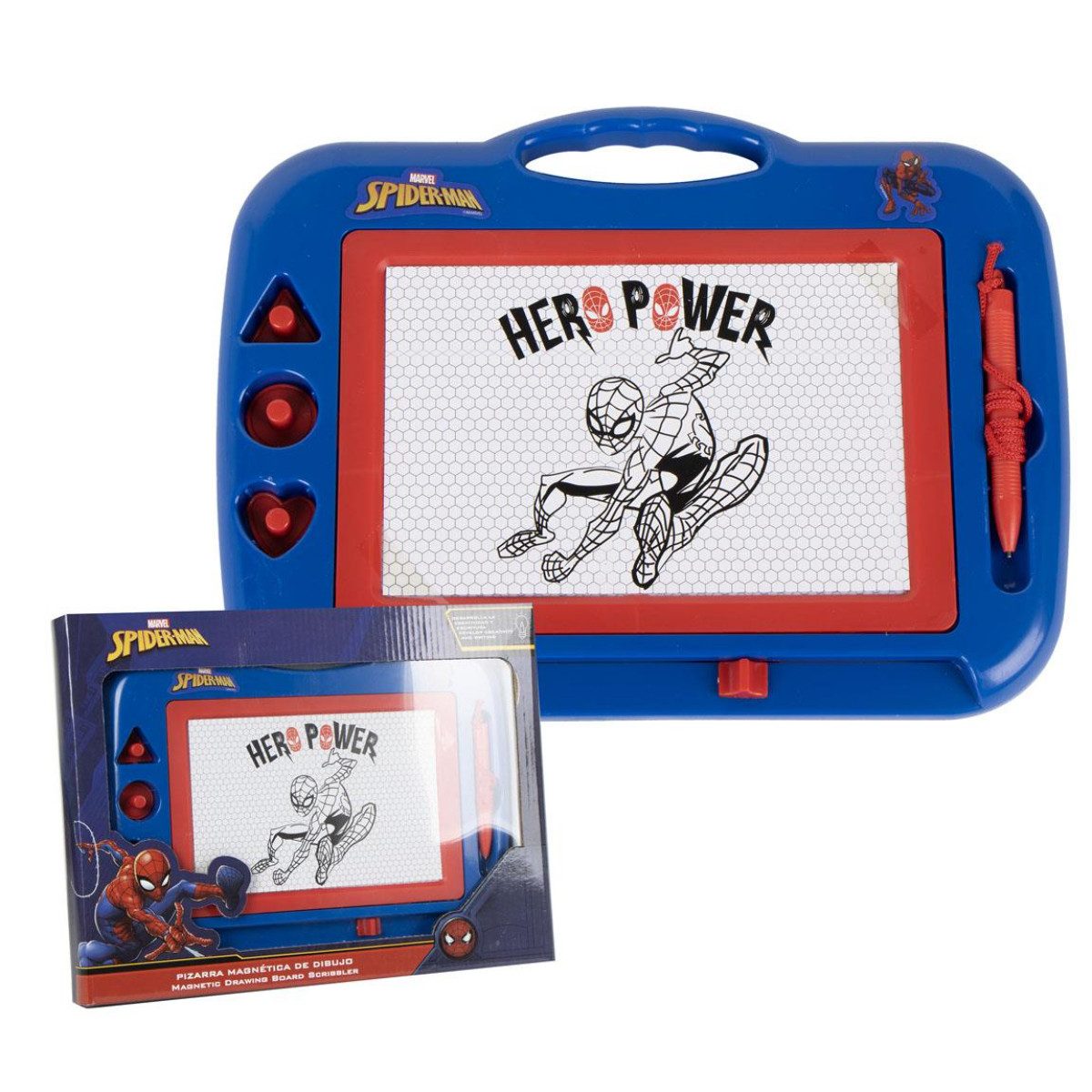 Cerda Magnettafel Spiderman Magnettafel Set Schreibwaren-Set Kreativset für Kinder