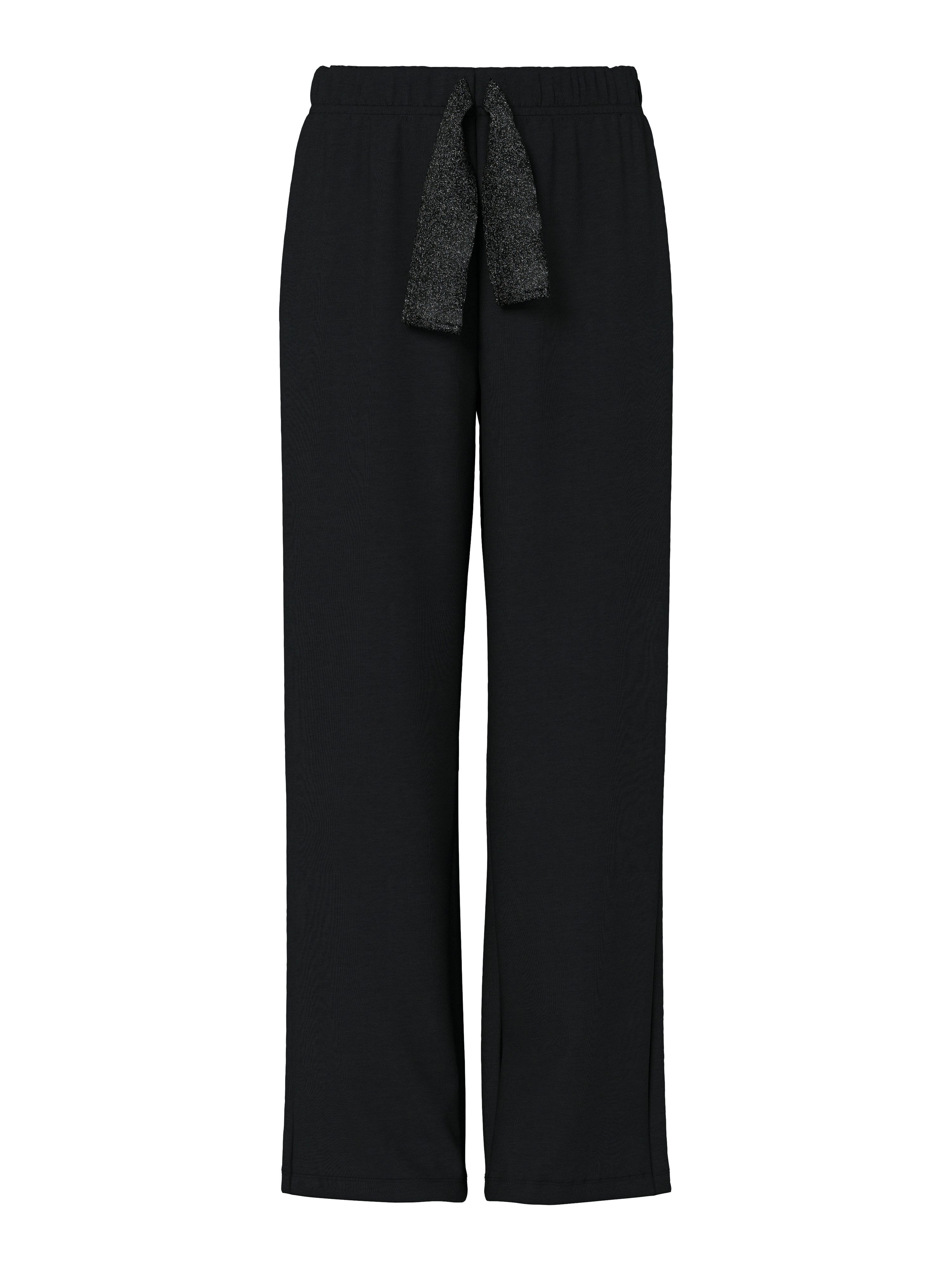 pieces Sweathose PCCHILLI WIDE GLITTER SWEAT PANT NOOS BC Baumwollmischung