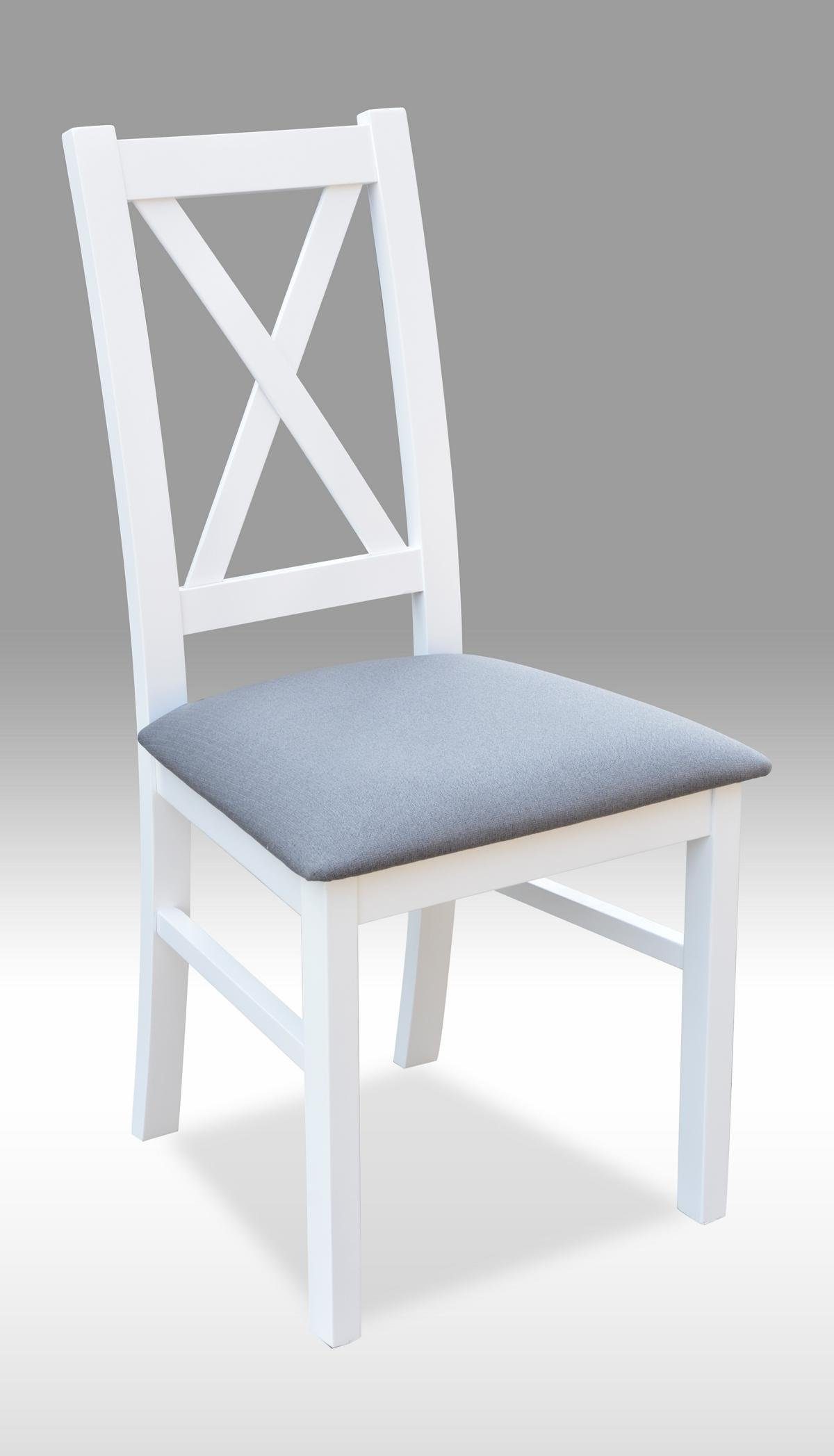 JVmoebel Stuhl, Stuhl 1x Massivholz Sessel Esszimmerstuhl Stoff Polster Stühl Gastro Esszimmer