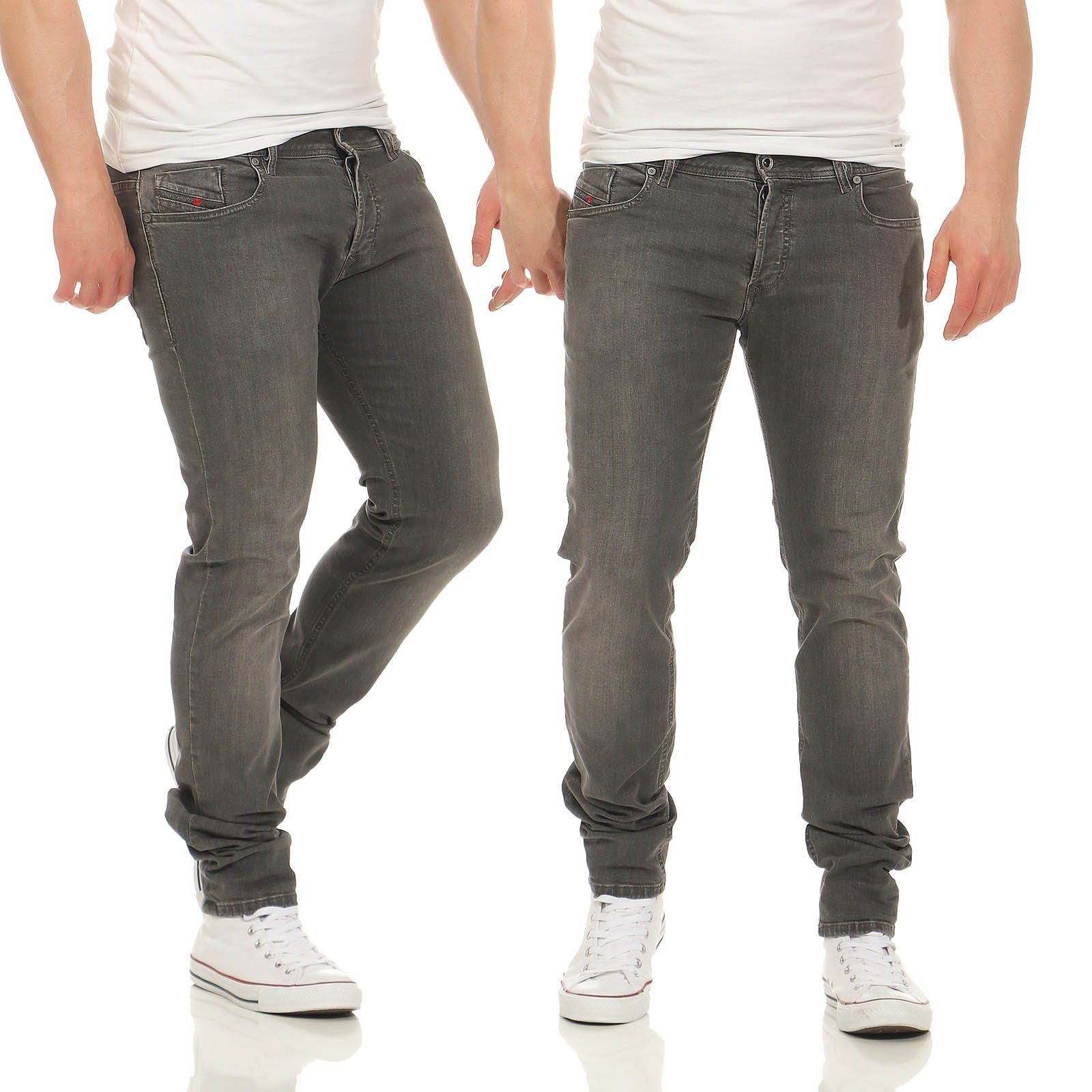 Diesel Stretch-Jeans Diesel Herren Stretch-Jeans - SLEENKER 0678Z Made in Italy, 5 Pocket Style, Dezenter Used-Look, Länge: inch 32