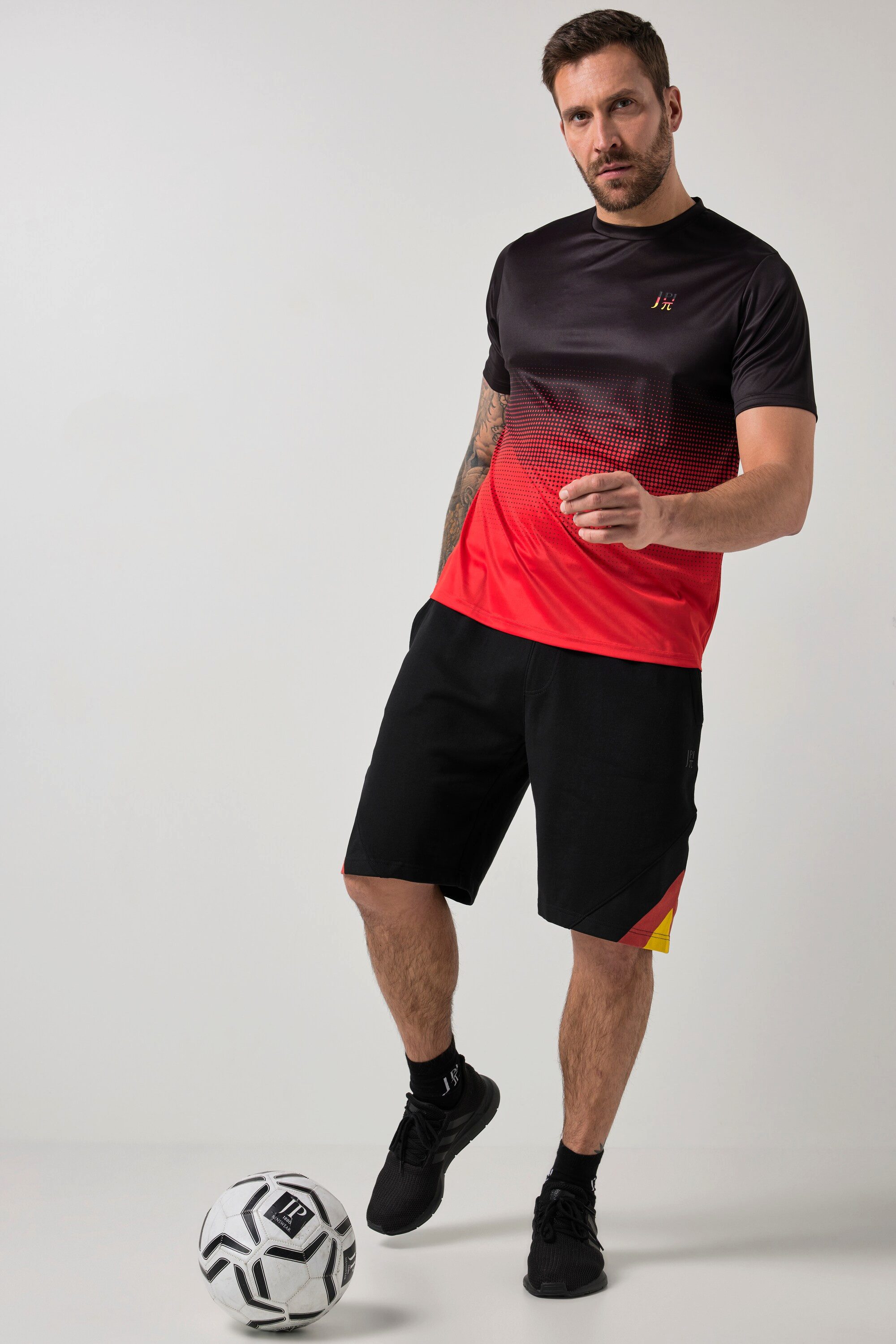 JP1880 T-Shirt WM Trikot FLEXNAMIC® Fitness Alloverprint Halbarm