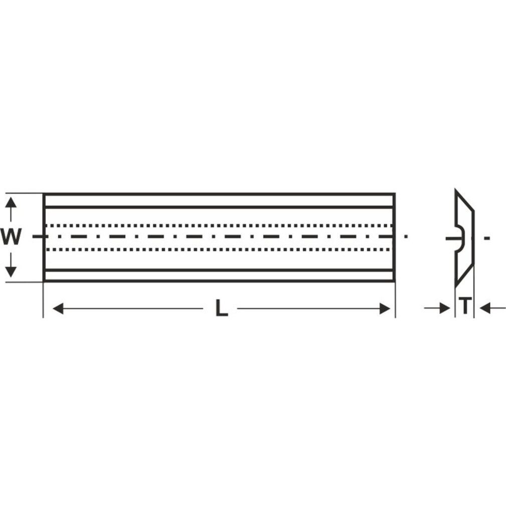 Tigra Wendeplattenfräser 2x HW Wendeplatte 35x8x1,5mm T10MG für Leitz-System