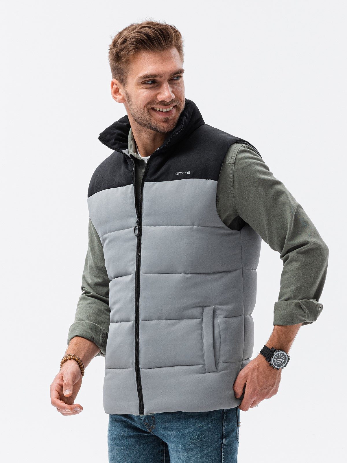 OMBRE Steppweste Herren Steppweste günstig online kaufen