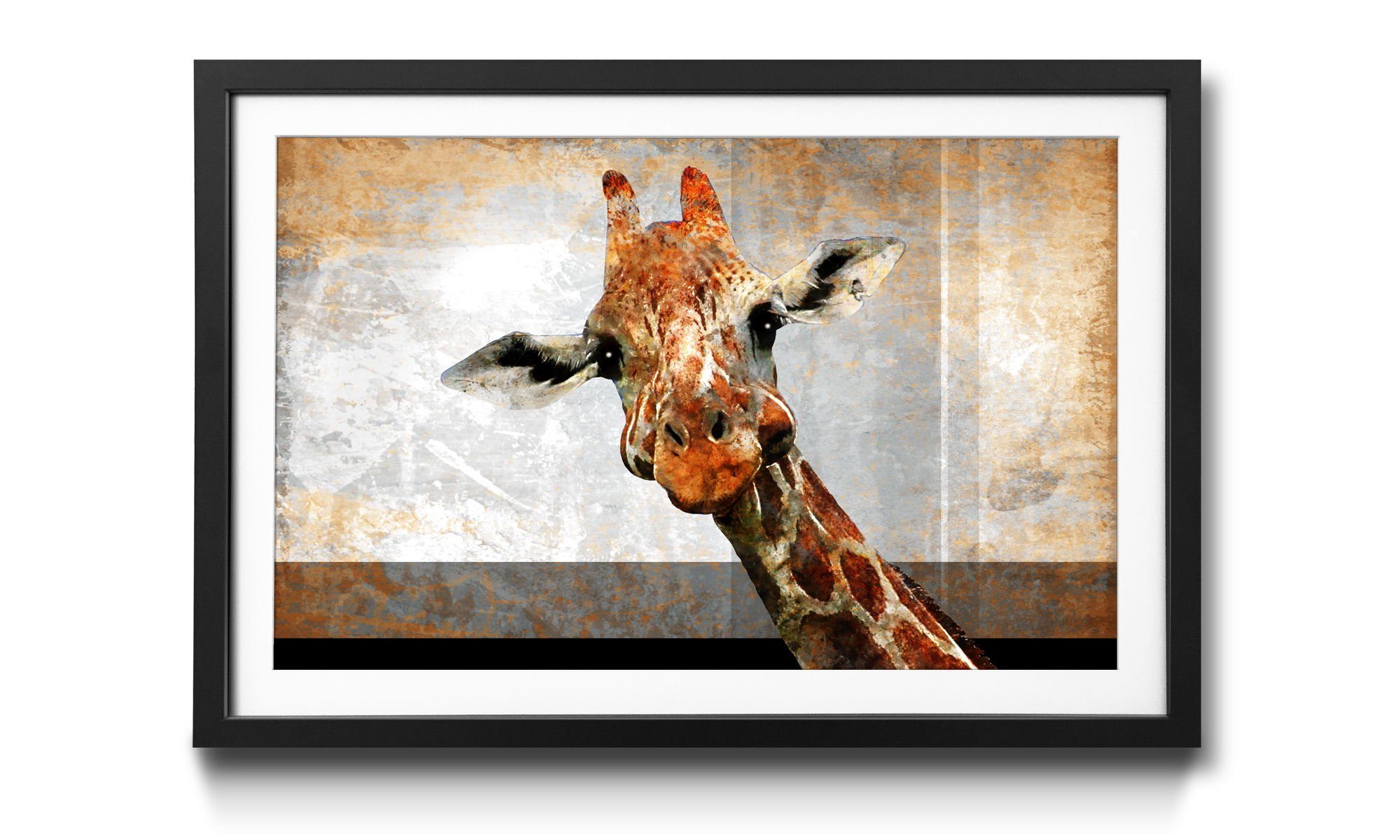 WandbilderXXL Kunstdruck Mr. Giraffe, Giraffe, Wandbild, in 4 Größen erhältlich