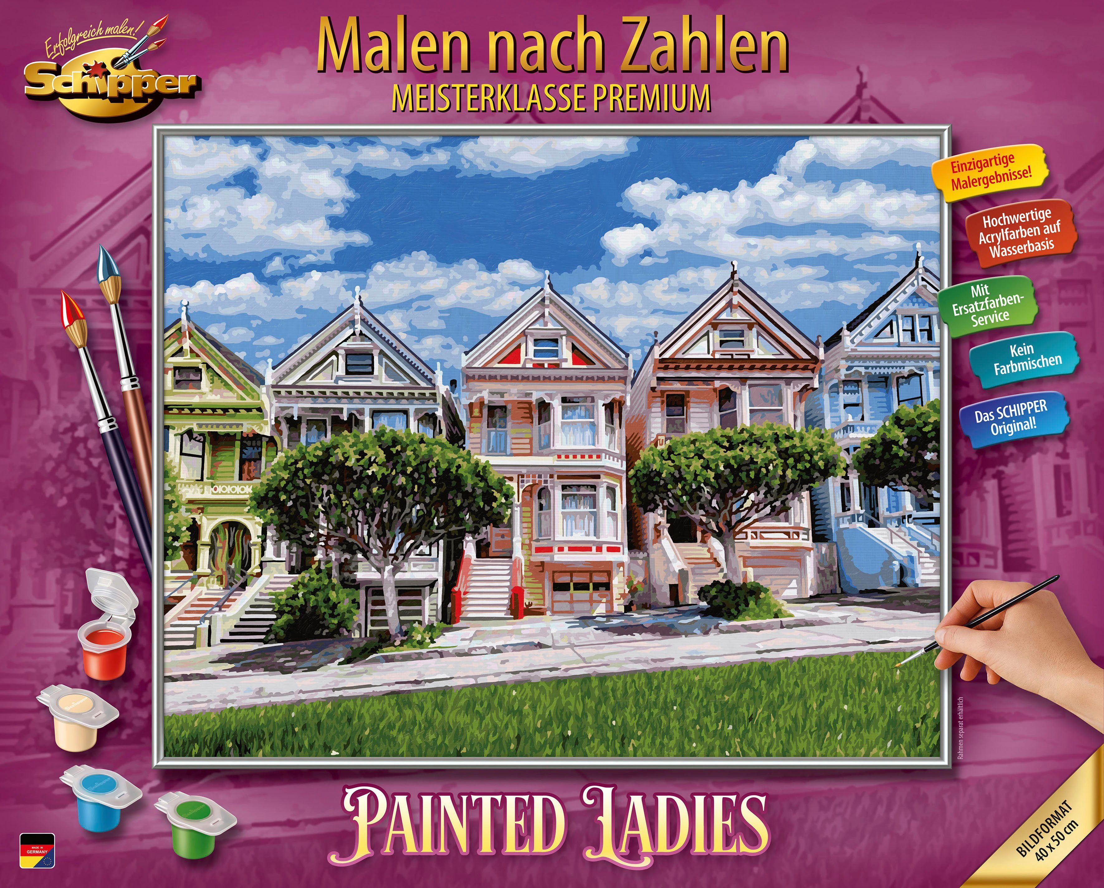 Schipper Malen nach Zahlen Meisterklasse Premium - Painted Ladies, Made in Germany