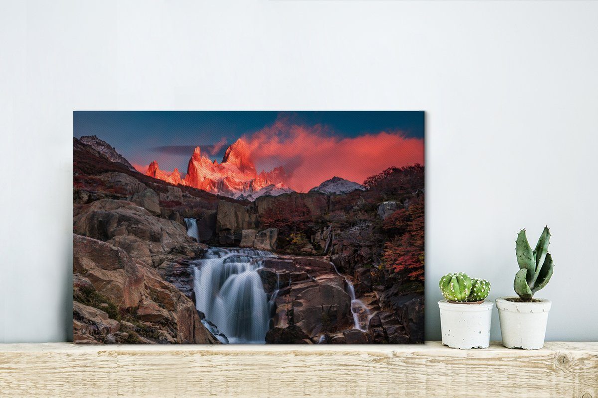 OneMillionCanvasses® Leinwandbild Fitz Roy, in 30x20 cm Argentinien, Patagonien, St), Wanddeko, (1 Wandbild Leinwandbilder, Aufhängefertig