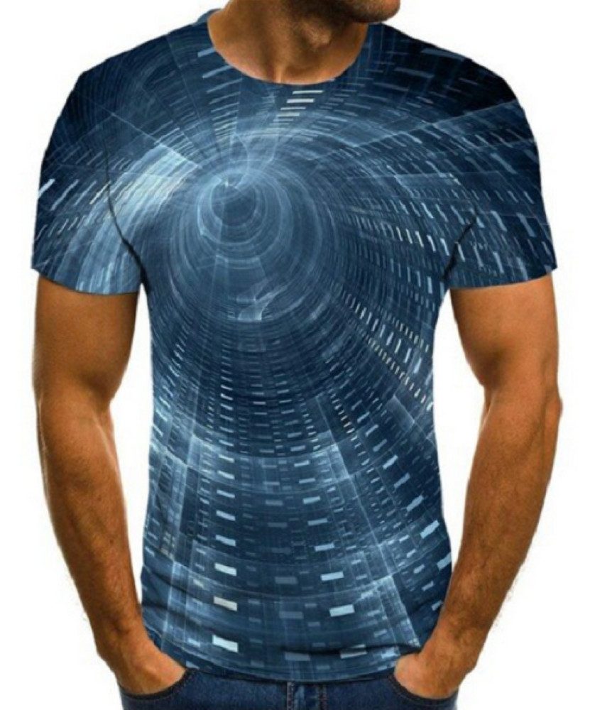T-Shirt 3D-Druck T-Shirt (Unisex/rundhals) / Atmungsaktiv / Sport + Freizeit