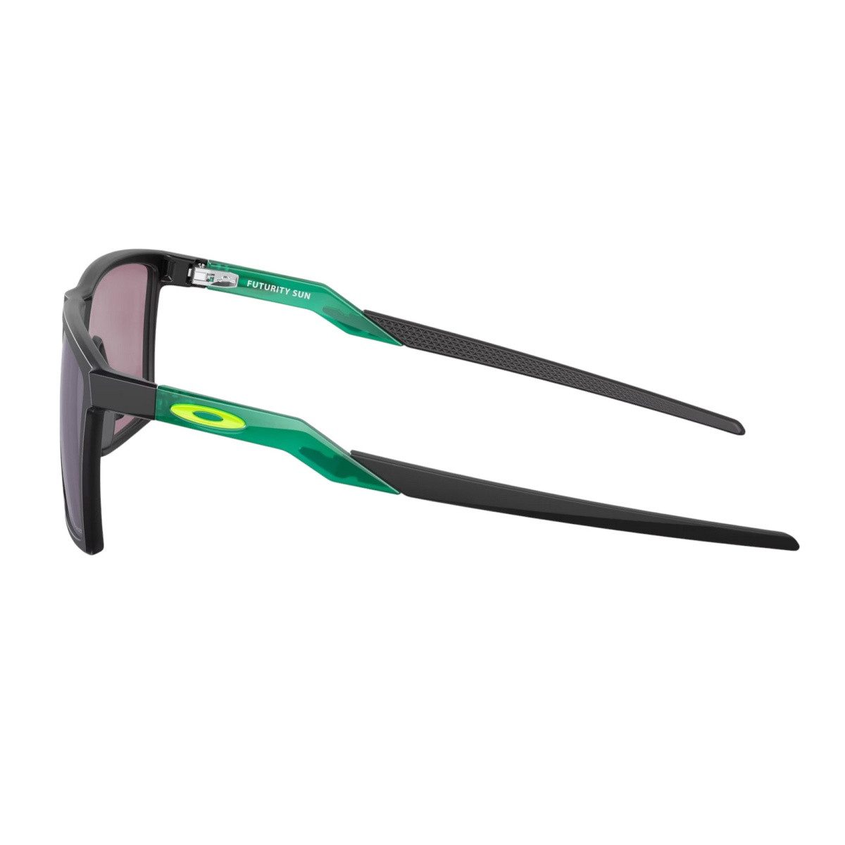 Oakley Sonnenbrille Futurity sun (Glasfarbe: Prizm jade) schwarz/grün satiniert - 1 Brille