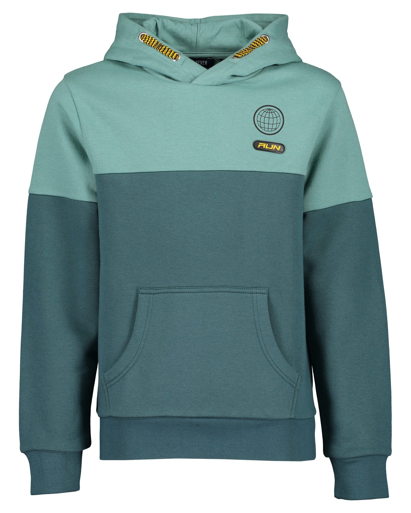 Blue Seven Kapuzensweatshirt Baumwollmischung und Colorblocking-Look