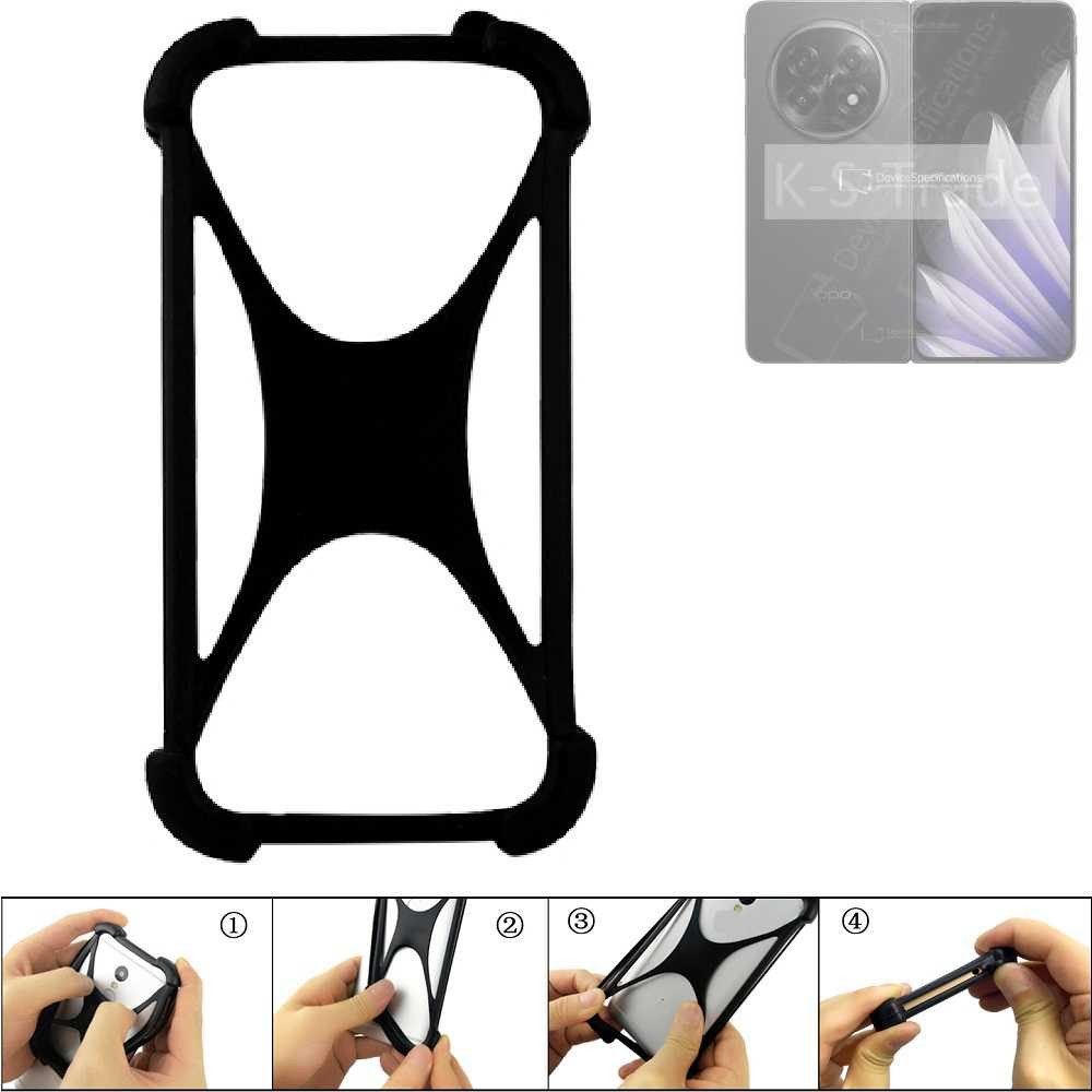 K-S-Trade Handyhülle für Oppo Find N5 CPH2671, Handy-Hülle Schutz-Hülle Silikon Bumper TPU Softcase Smartphone