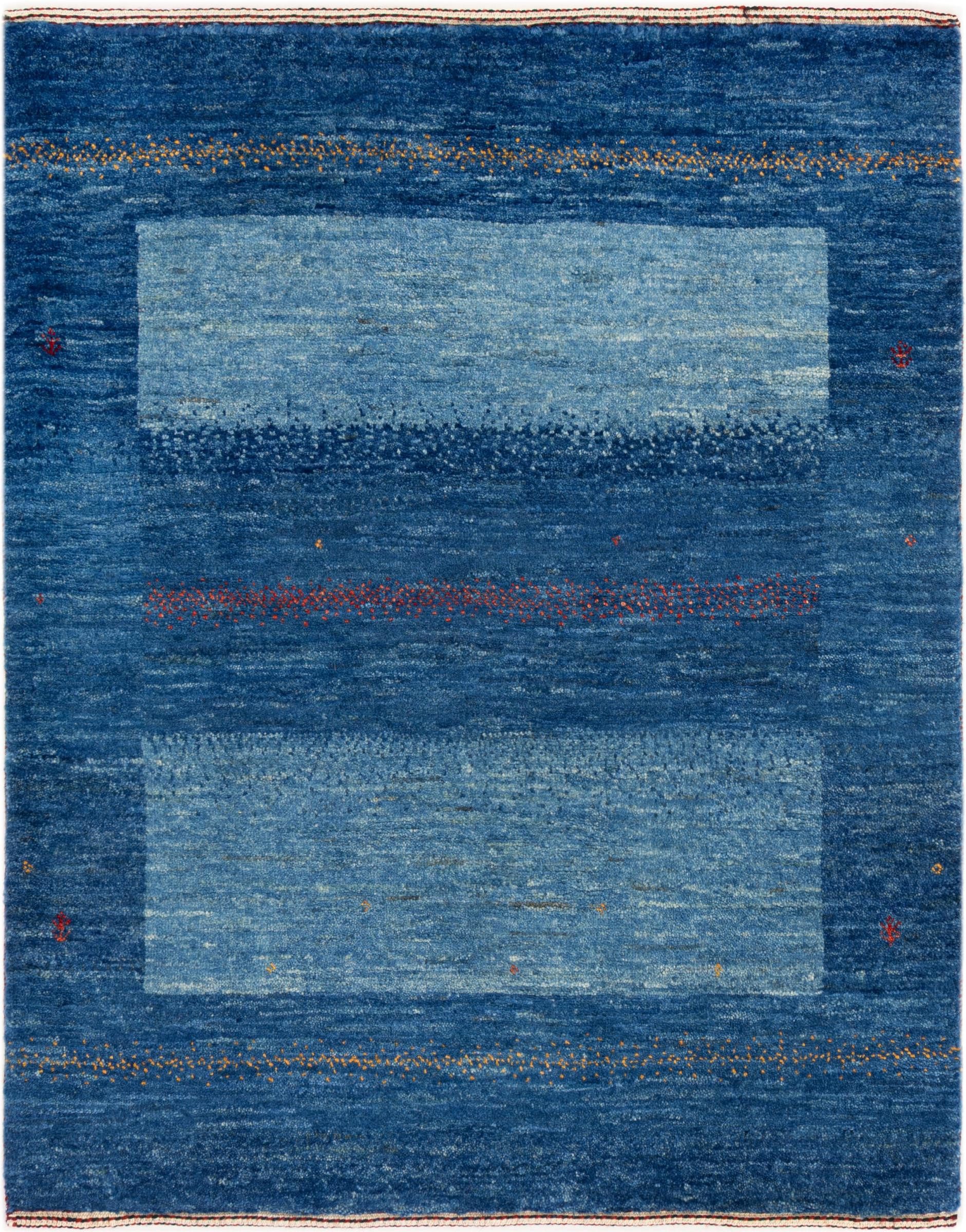 Nain Trading Orientteppich Perser Gabbeh Loribaft Essence 84x102 Handgeknüpfter Moderner, rechteckig, Höhe: 12 mm