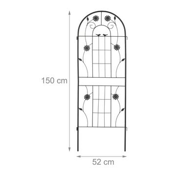 relaxdays Rankgitter Rankgitter 2er Set 150 cm