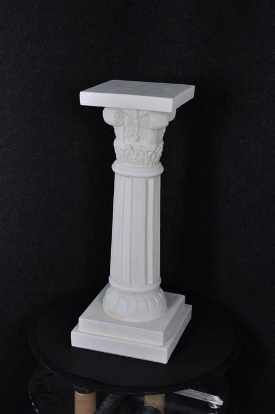 JVmoebel Dekosäule Medusa Säule Römische Säulen Marmor Figur Deko Dekoration Weiß, Made in Europa