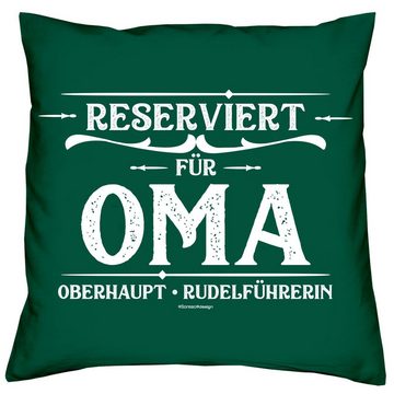 Dekokissen Kissen Reserviert für Oma & Sprüche Socken Sleep, Geschenk Geburstag Muttertag Weihnachten