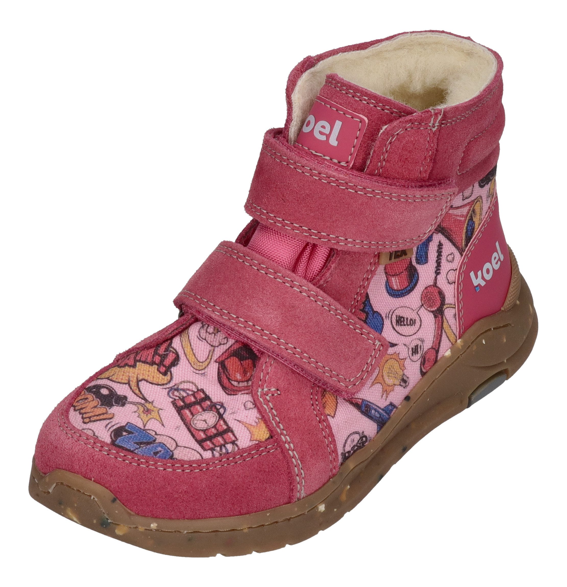 KOEL SILAS TEX PRINT Barfußschuh fuchsia