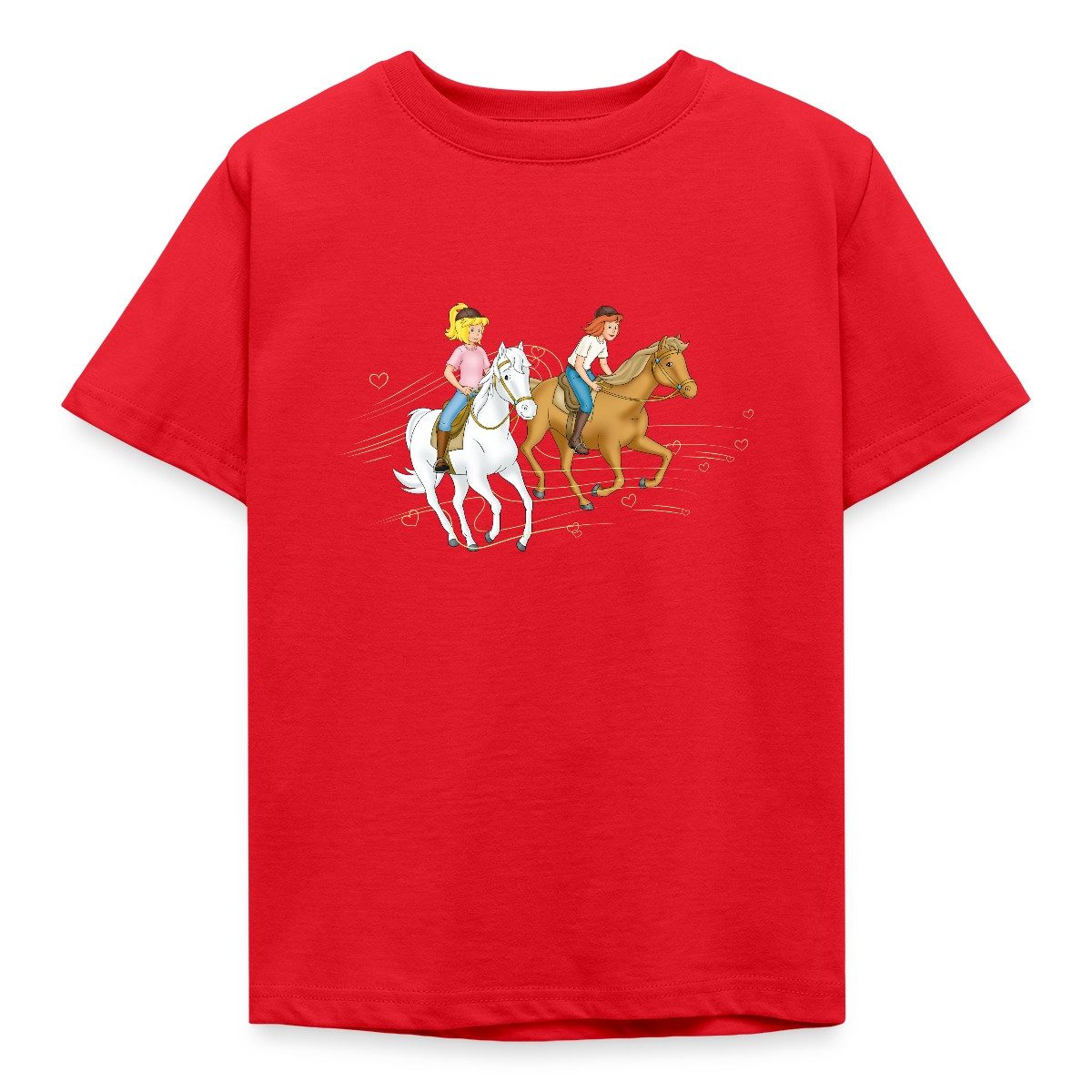 Spreadshirt T-Shirt Bibi Und Tina Ausritt Mit Amadeus Und Sabrina Kinder T-Shirt (1-tlg)