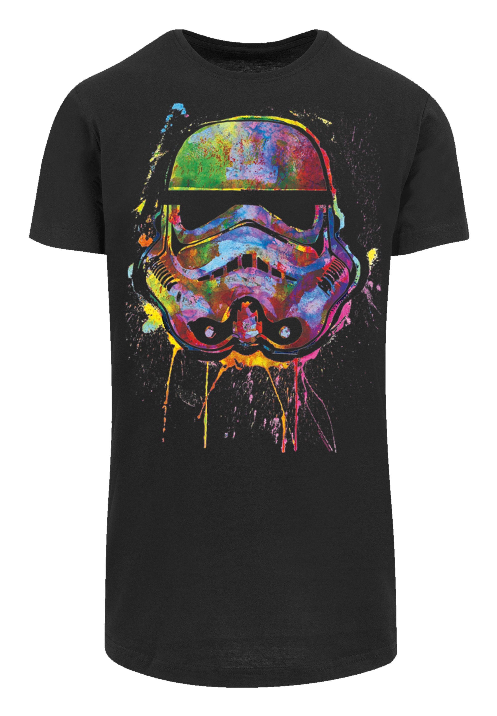 F4NT4STIC T-Shirt PLUS SIZE Stormtrooper Paint Splats Print schwarz