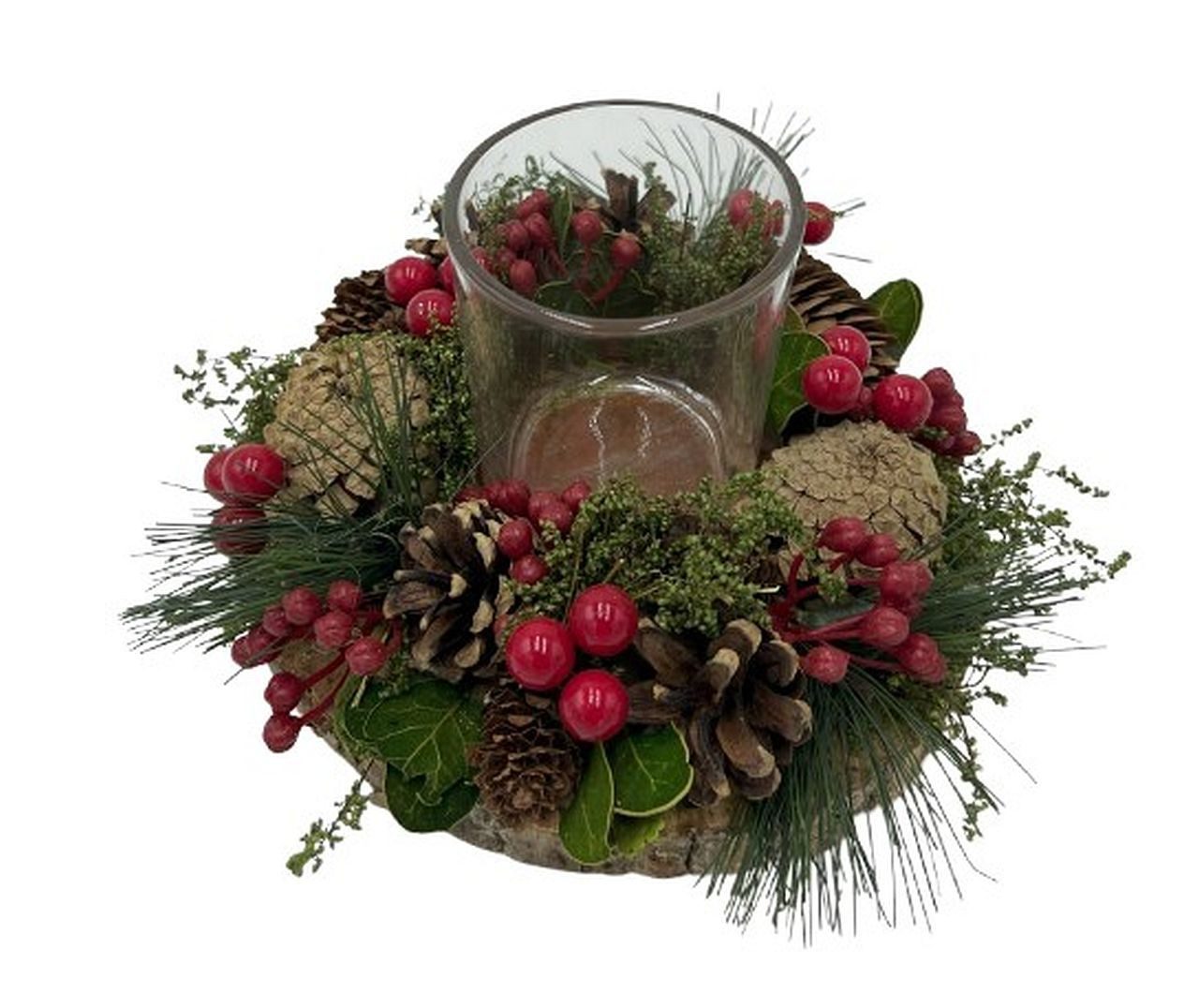 Small-Preis Adventskranz Adventsgesteck mit Zapfen & Beeren – Kranz oder Ei günstig online kaufen