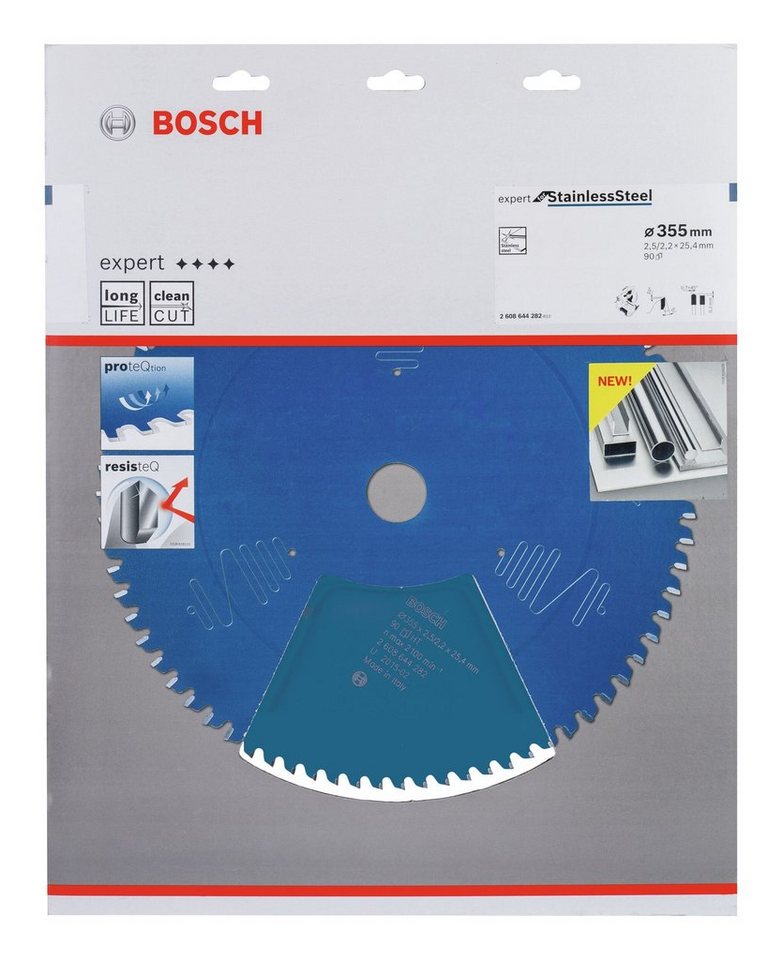Thumbnail - BOSCH Kreissägeblatt Expert, For Stainless Steel, 355 x 25,4 x 2,5 x 90 Zähne
