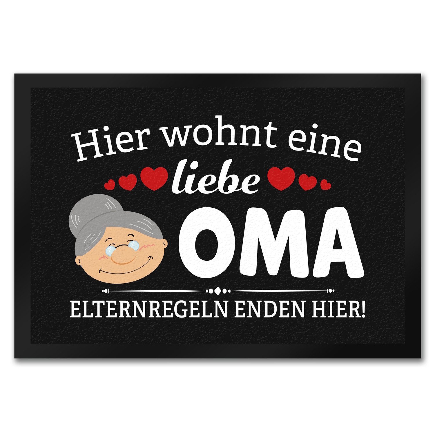 speecheese Fußmatte Hier wohnt eine liebe Oma Fußmatte in 35x50 cm