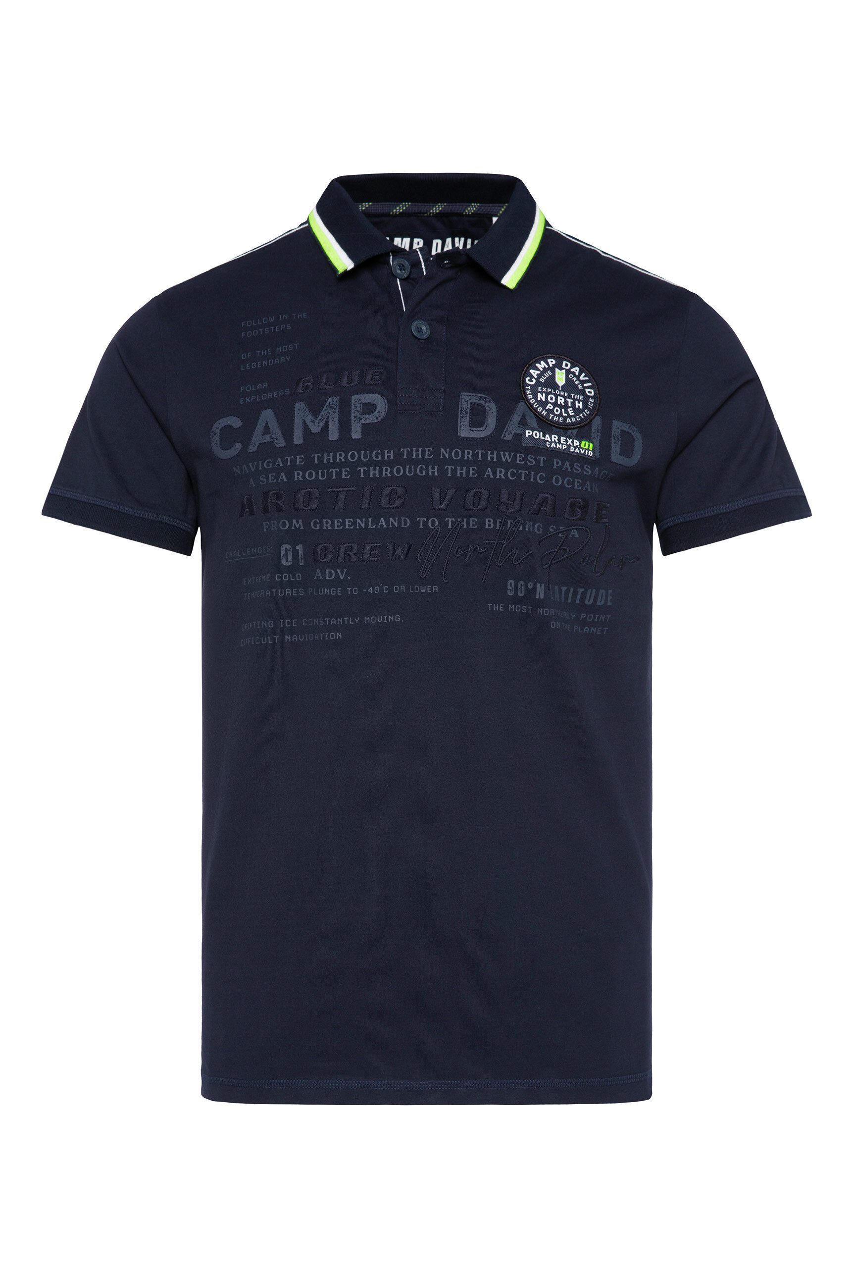 CAMP DAVID Poloshirt mit Seitenschlitze günstig online kaufen