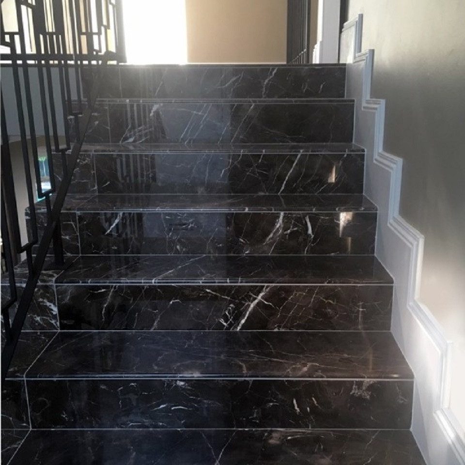 Xlmoebel Bodenfliese Set für 35m² Marmor-Natursteinboden mit Luxusfliesen aus Marmor Dark, Marmor, Dark Emperador, Marmor Dark Emberador, Hergestellt in Europa