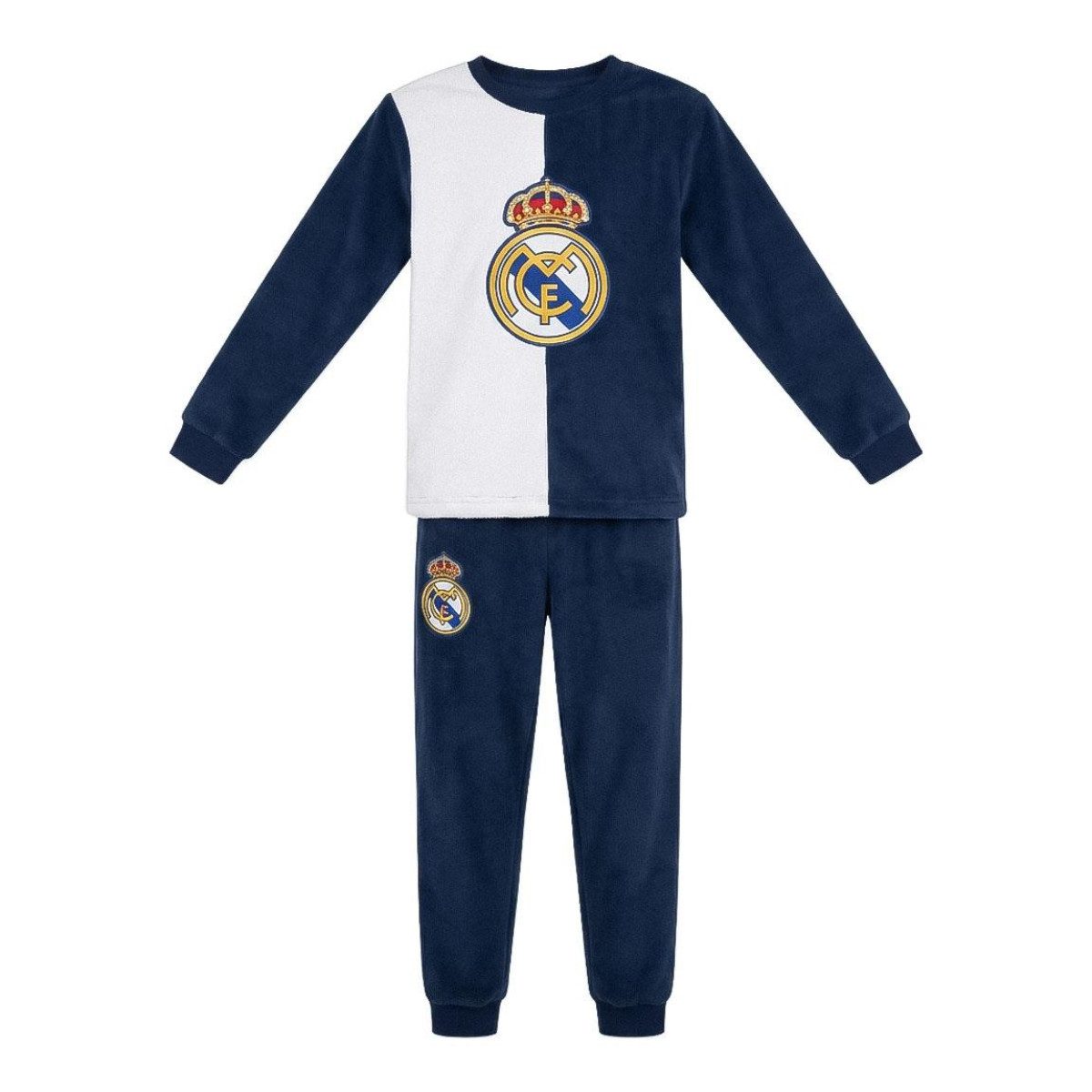 Real Madrid Pyjama Kinder Pyjama lang mit Applikationen für Nacht Zuhause (Packung, 2 Stück)