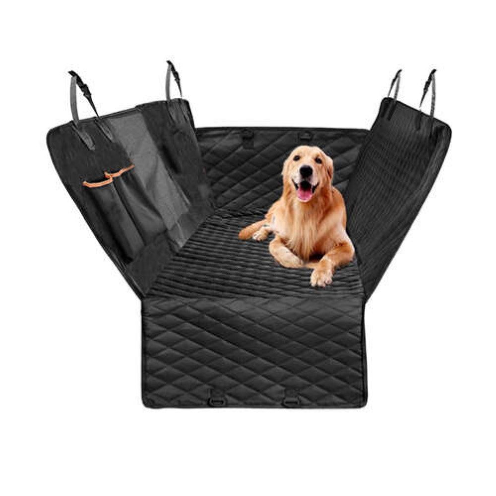 Purlov Tierdecke Tierdecke Autoschondecke Hund Rücksitz mit Seitenschutz, Kratzfest Autodecke Hundematte Auto Schutzdecke Rücksitz Wasserfest