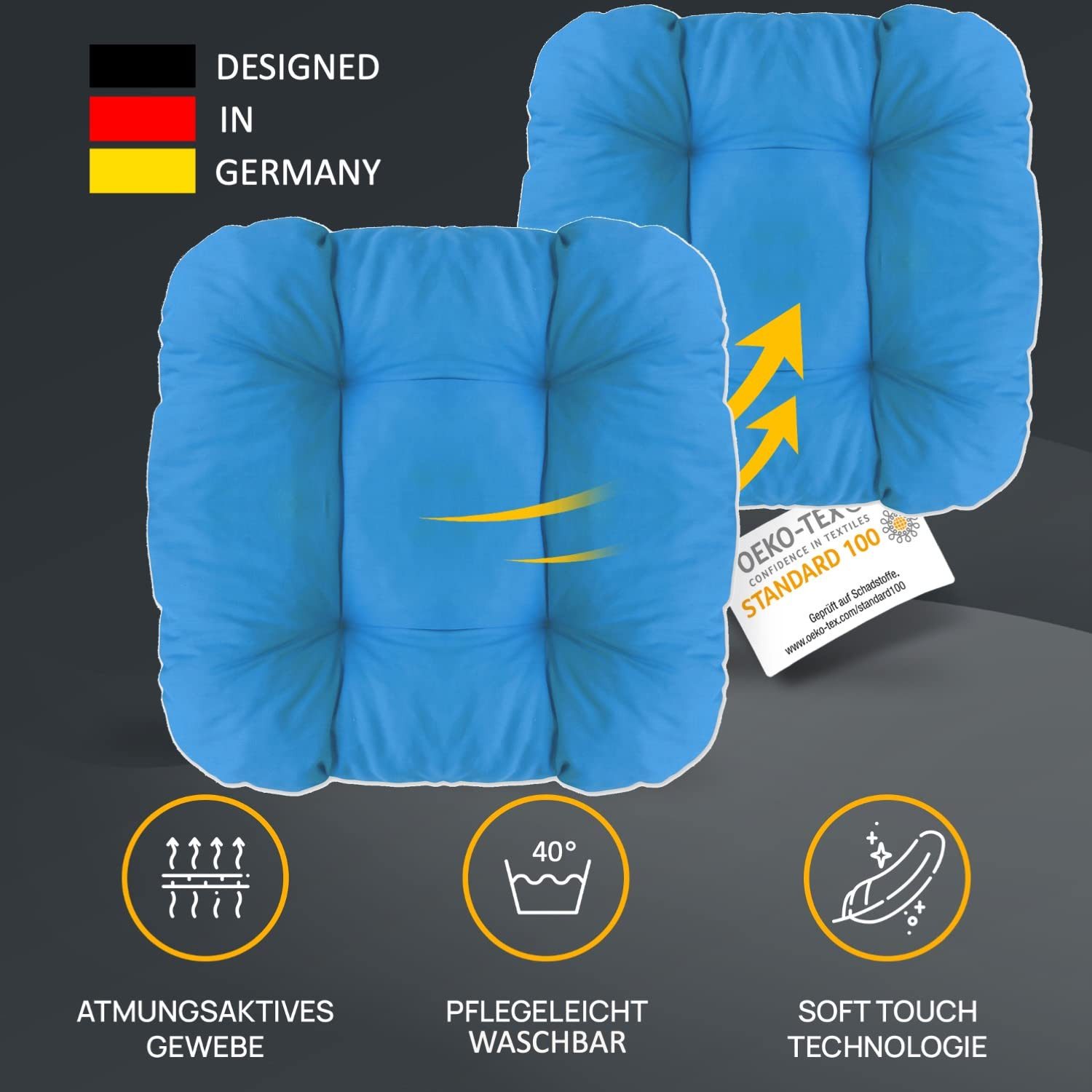 LILENO HOME Stuhlkissen Sitzkissen für Gartenstuhl, günstig online kaufen