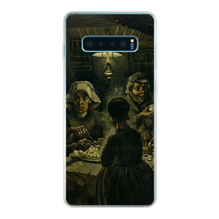 MuchoWow Handyhülle Die Kartoffelesser - Vincent van Gogh Phone Case Handyhülle Samsung Galaxy S10+ Silikon Schutzhülle