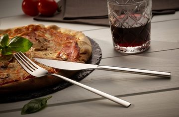 ECHTWERK Besteck-Set Angelini (4-tlg), 2 Personen, Chromnickelstahl 18/10, für Pizza, Quiche, Flammkuchen