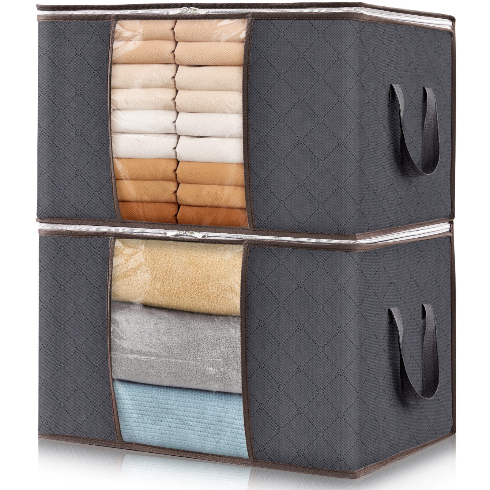 Lifewit Aufbewahrungsdose Aufbewahrungstasche mit Deckel, Kleiderschrank Organizer (2 St)