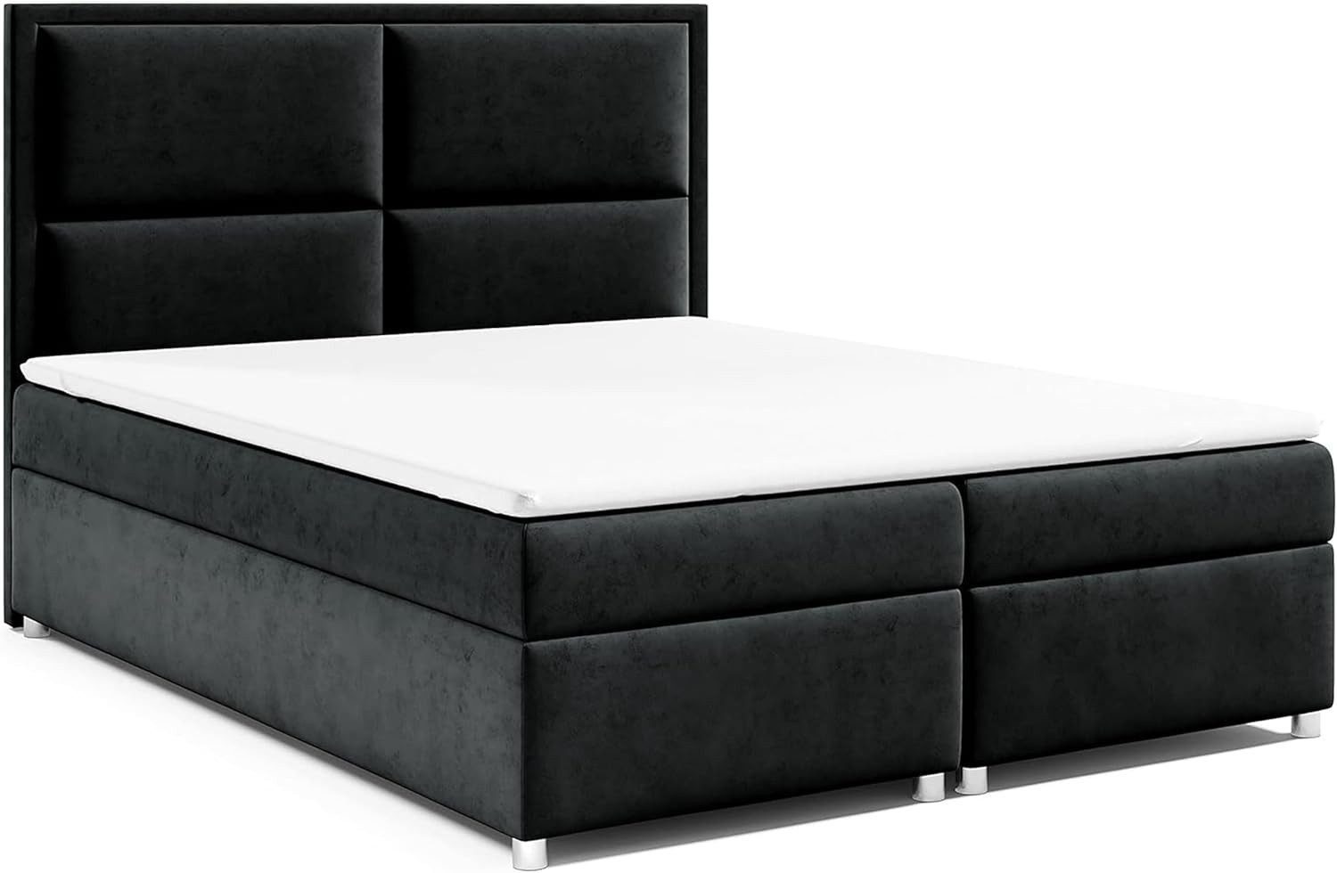 Best for Home Boxspringbett Trinity K-11 Boxspringbett mit Matratze und Stauraum, 7 cm Topper (140x200 160x200 180x200 200x200 cm), inkl. Lieferung bis in die Wohnung, TOP- Preis-Leistungs-Verhältnis