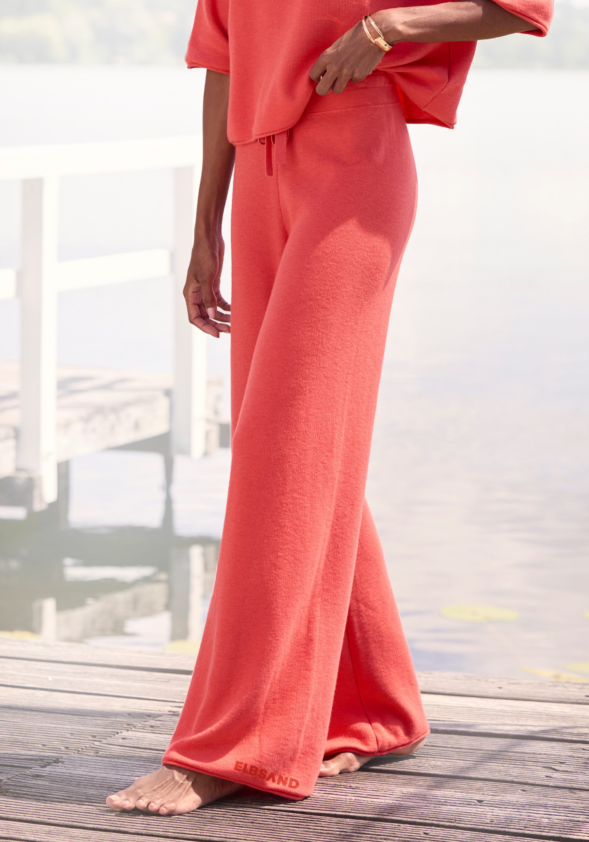 Elbsand Loungehose aus hochwertigem Feinstrick, Loungewear