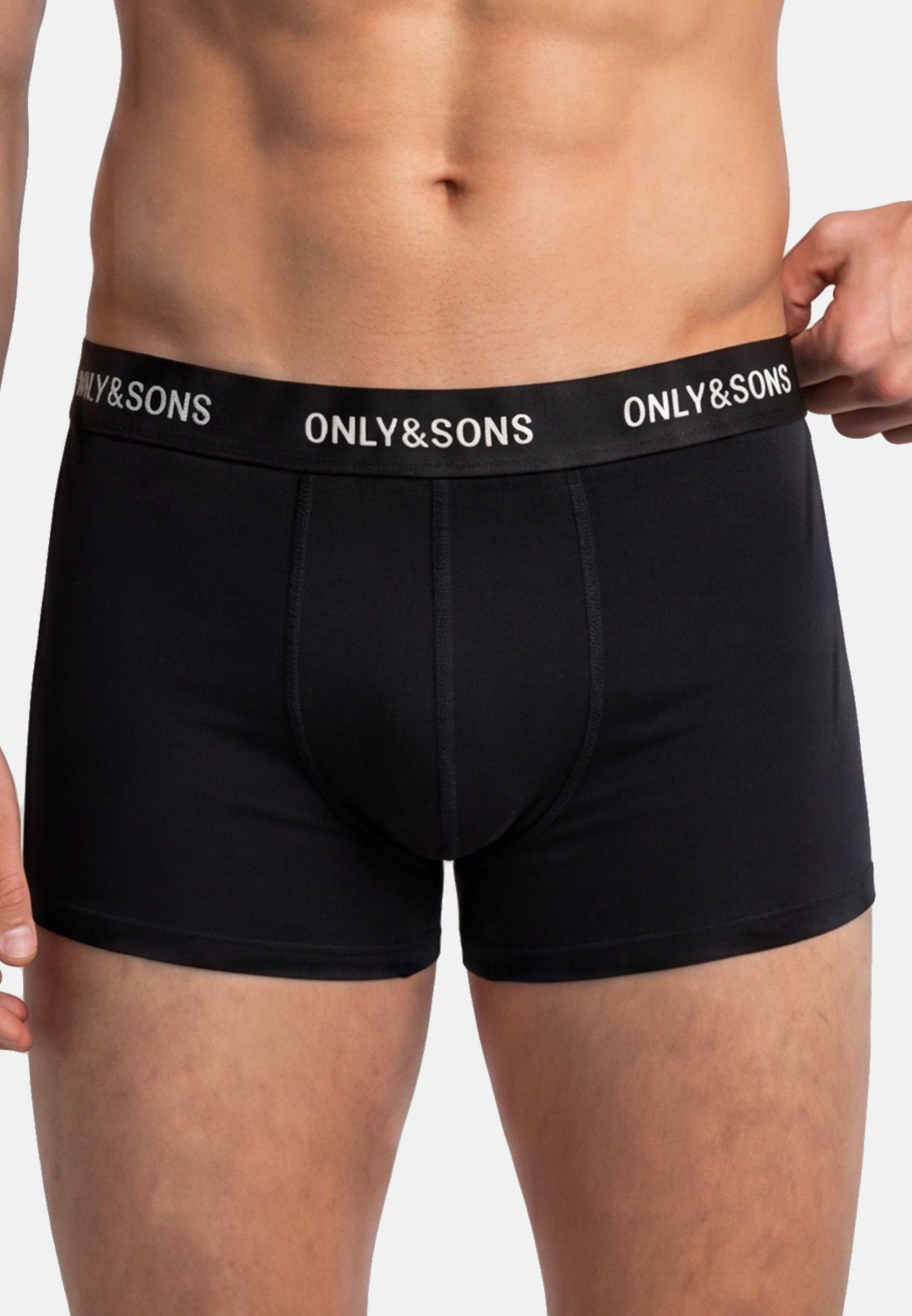 ONLY & SONS Retro Boxer 9er Pack Basic (Spar-Set, 9-St) Retro Short / Pant - Baumwolle - ohne Eingriff - Blickdicht