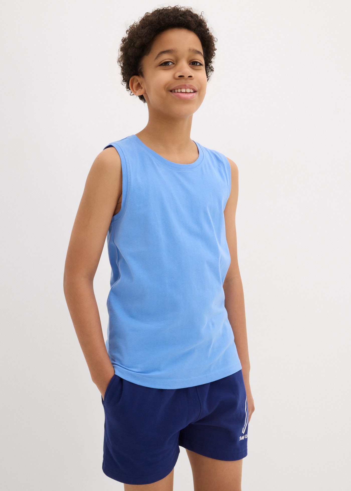 bonprix Tanktop (Packung, 5er) aus Baumwolle, ärmellos, Regular Fit, im 5er-Pack