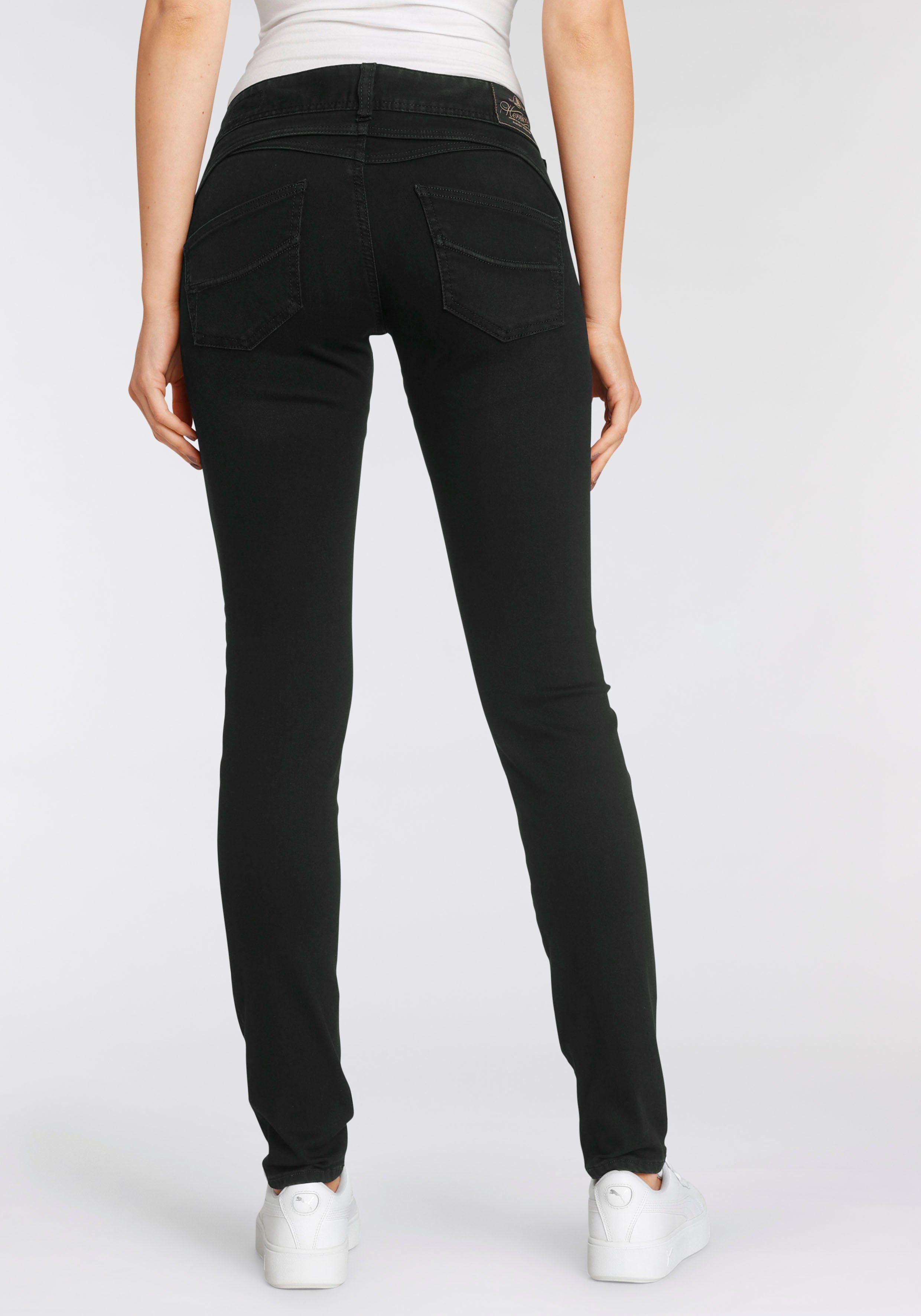 Herrlicher Slim-fit-Jeans GILA SLIM REUSED Low Waist Powerstretch, Damen Slim  Jeans mit seitlichem Keileinsatz aus Isko Denim