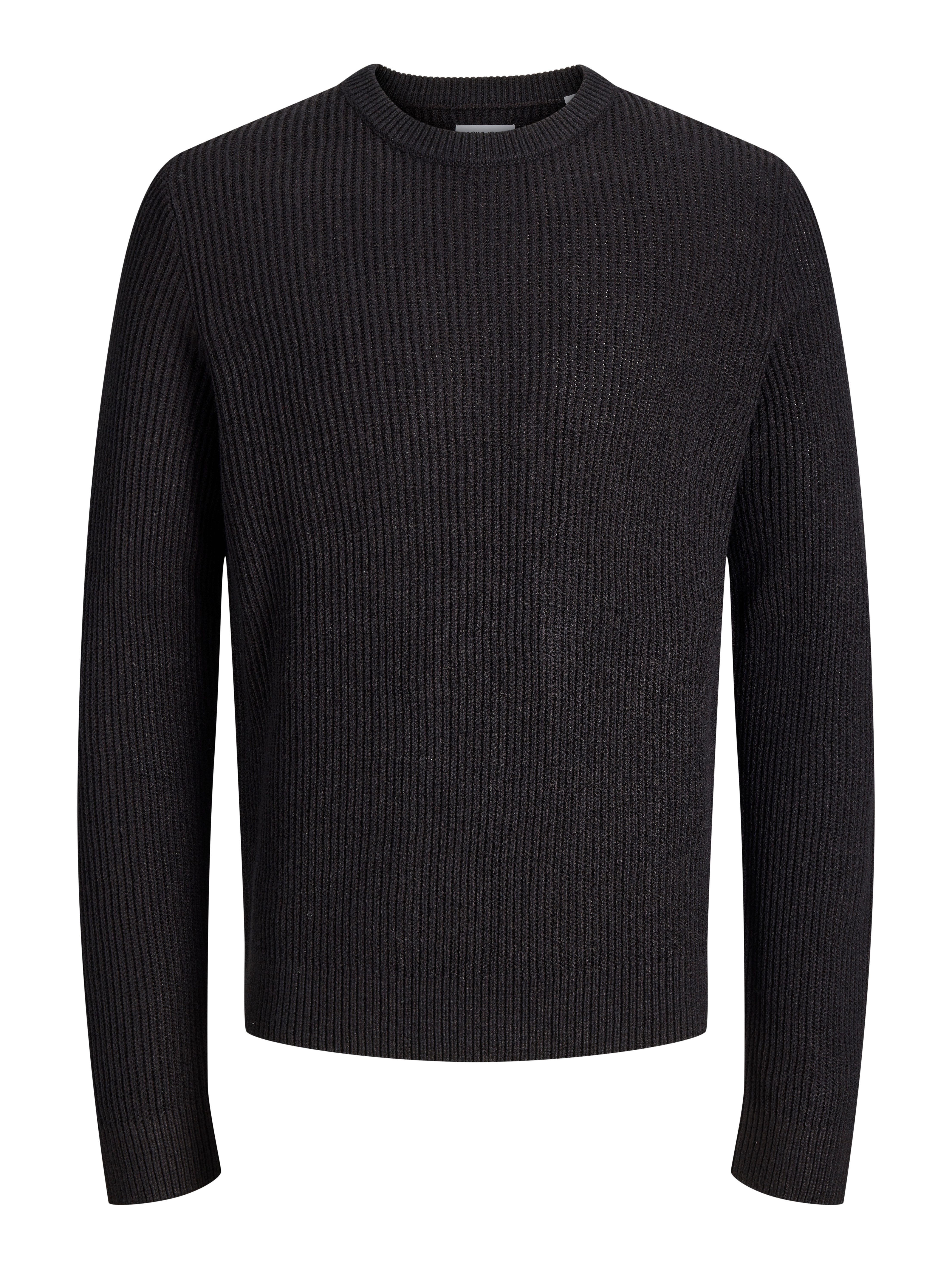 Jack & Jones Junior Rundhalspullover JJPANNEL KNIT CREW NECK AW26 JNR Materialmix, regular fit