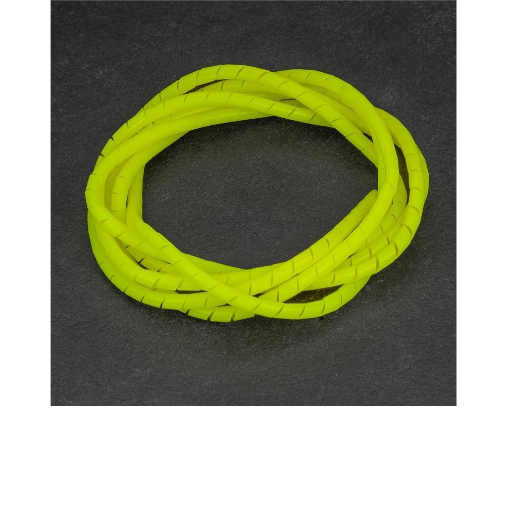Capgo Fahrradschlauch Capgo BL Spiralschlauch Kabelschutz ID 4.8mm AD 6mm 2m neon gelb