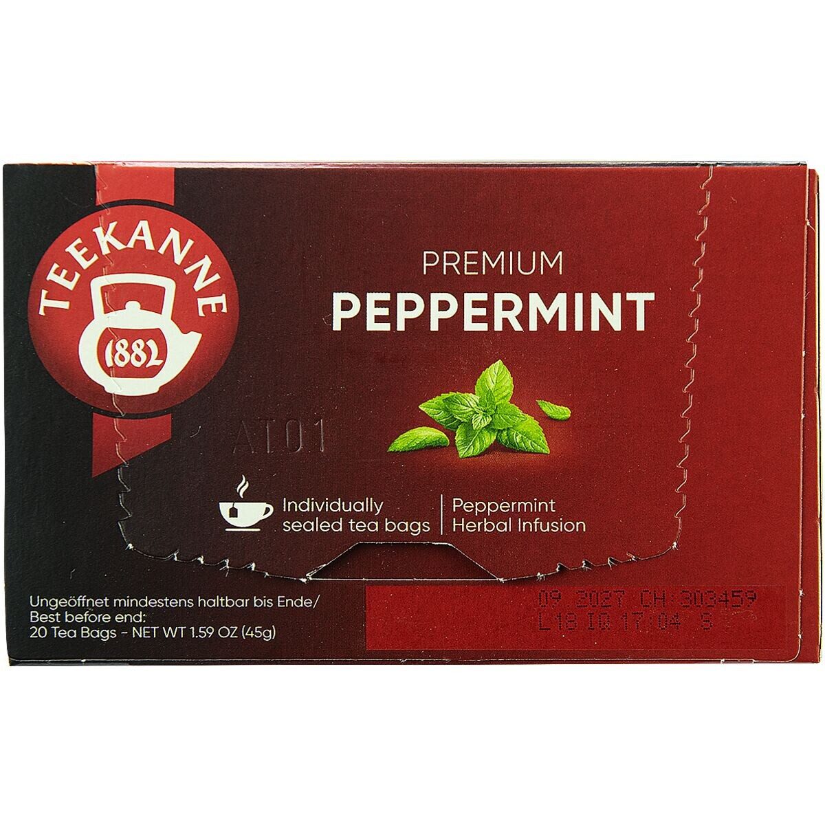 TEEKANNE Tee Pfefferminztee, 20 Beutel, Kräutertee