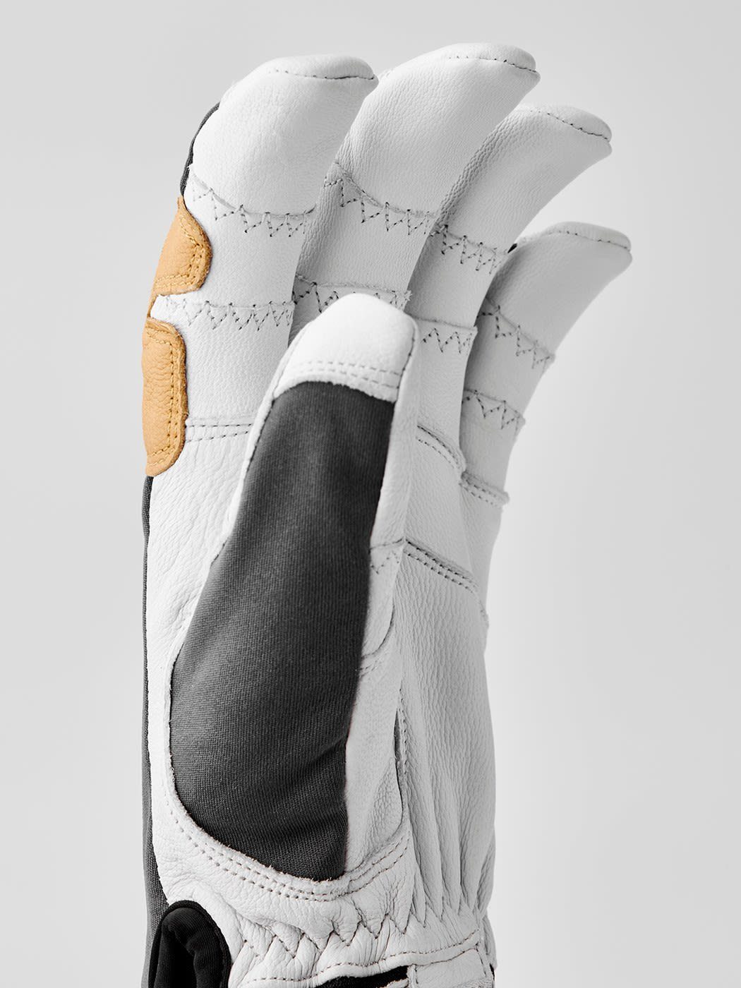 Hestra Fleecehandschuhe Hestra Active - Accessoires Grey Grip Ergo Offwhite