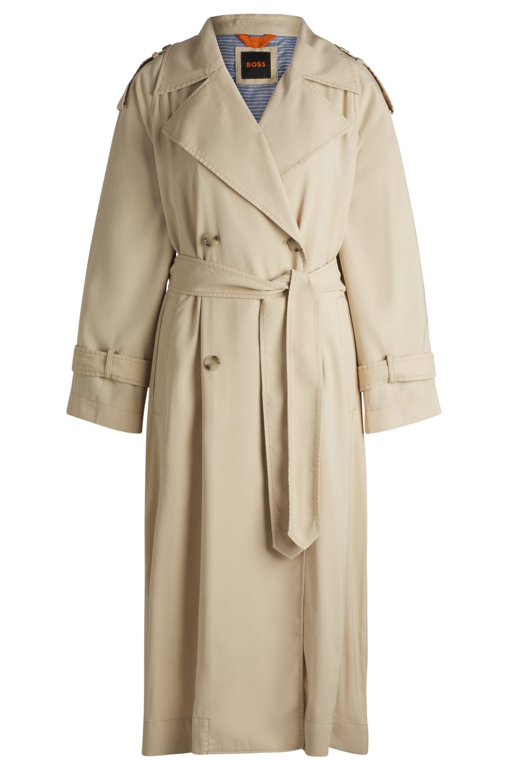 Strickmantel Relaxed-Fit Trenchcoat - Relaxed Fit