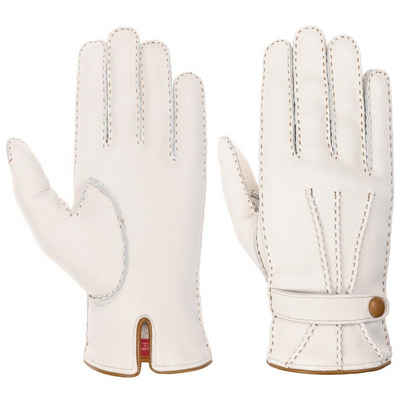 Caridei Lederhandschuhe Fingerhandschuhe mit Futter, Made in Italy