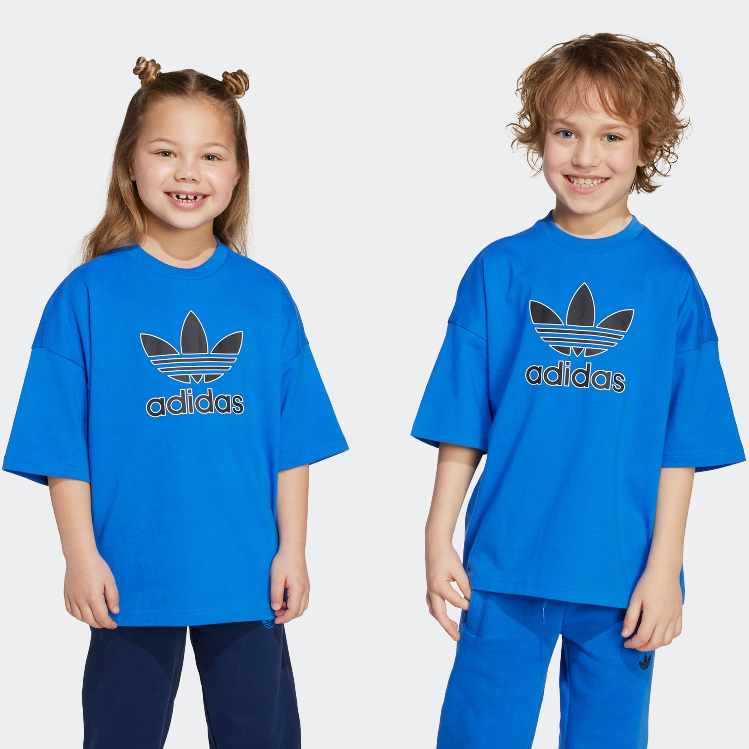 adidas Originals T-Shirt TREFOIL KIDS lockere Passform, für Kinder, aus Baumwolle, mit Single Jersey