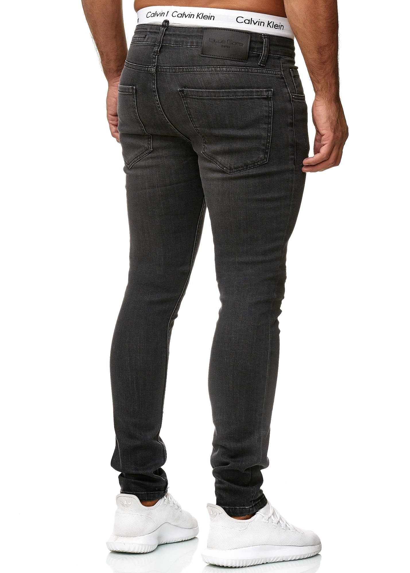 Casual Business Freizeit Designerjeans 600JS OneRedox Deep 605 Bootcut, Grey Used (Jeanshose Straight-Jeans 1-tlg)