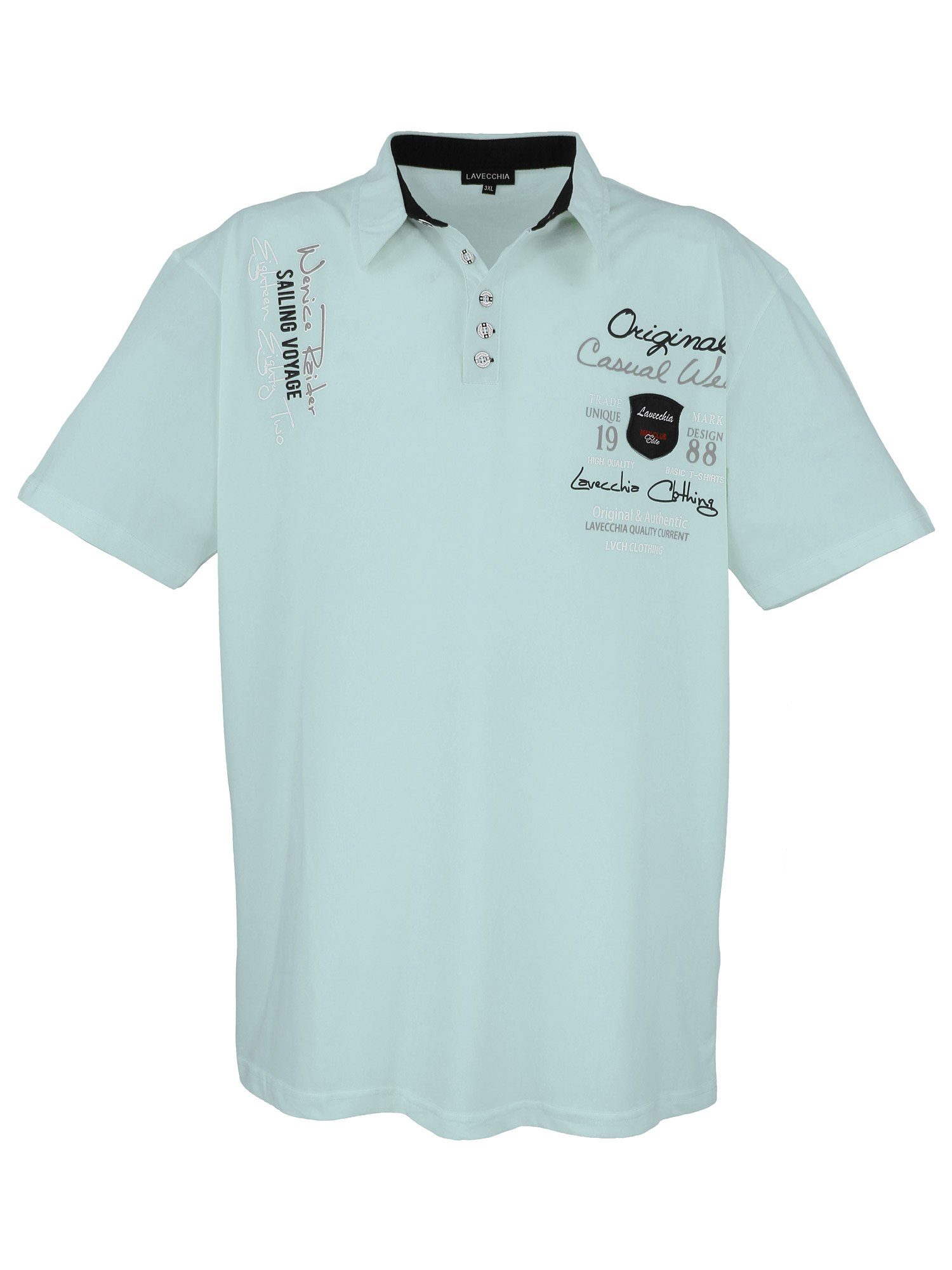 Lavecchia Poloshirt Übergrößen Herren Polo Shirt LV-610 Herren Polo Shirt mint