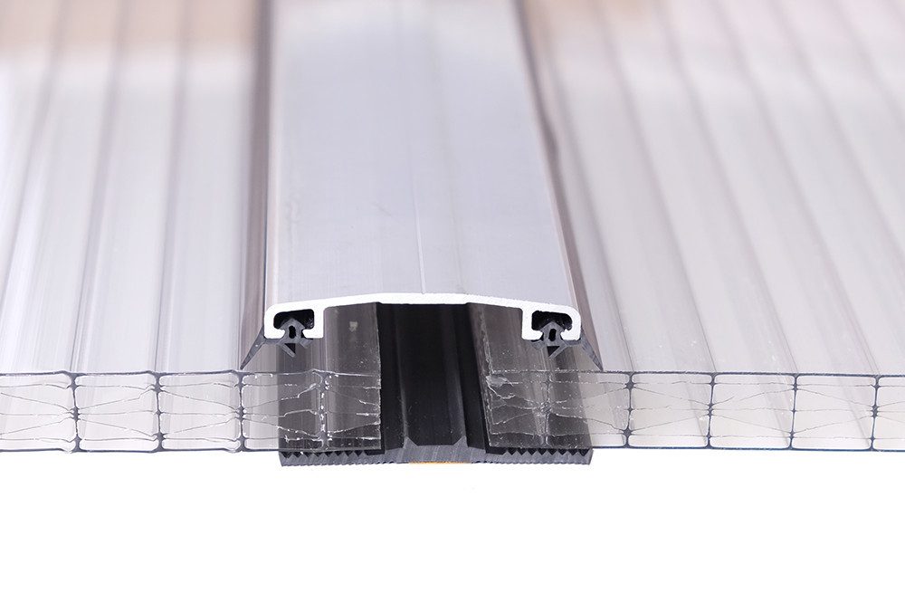 Quest Dichtlippe Stegplatten-Dichtung selbstklebend SD-12, 1 m, L: 100,00 cm, (1-St), für Polycarbonat-Stegplatten, Meterware, schwarz