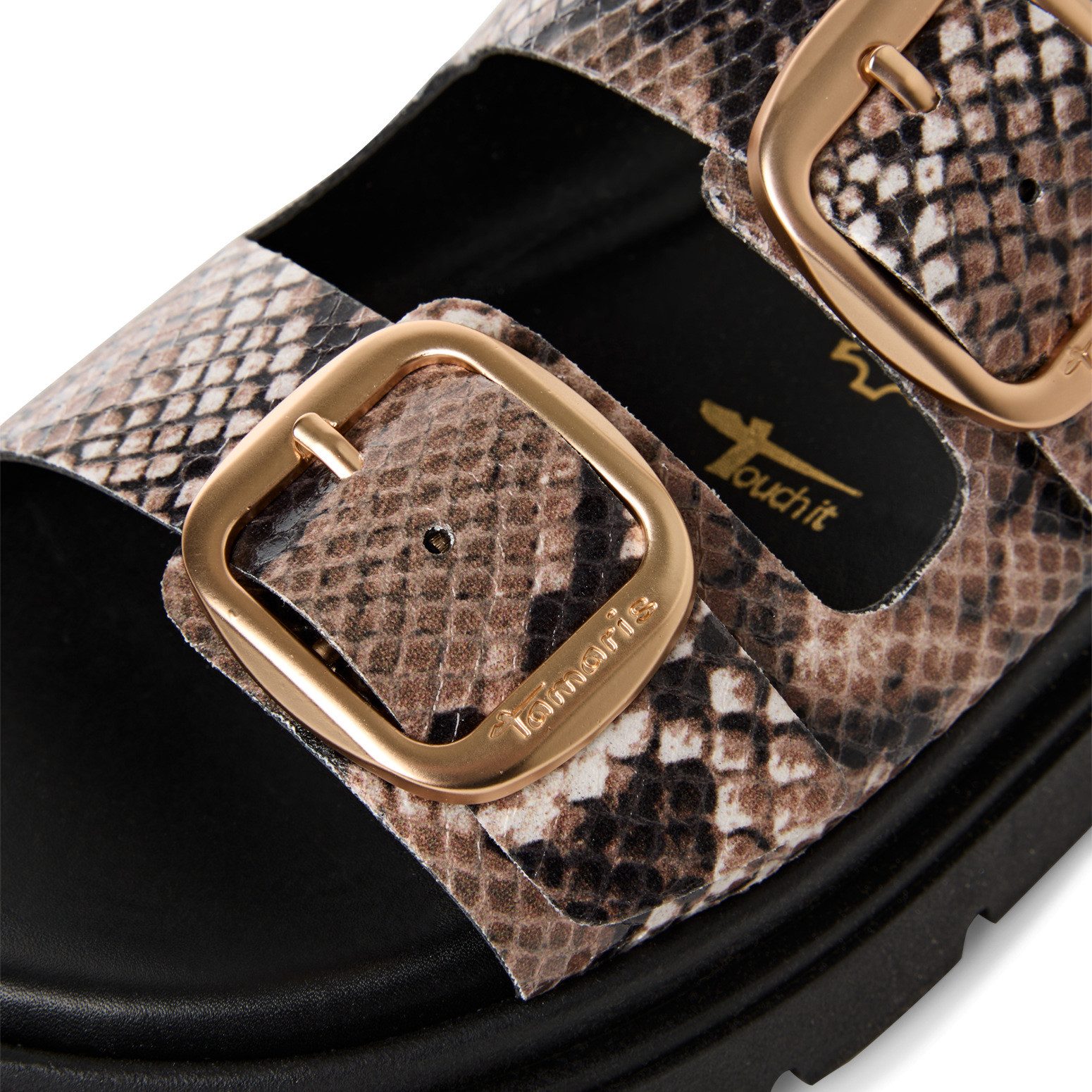 Tamaris Pantolette, Keilabsatz, Sommerschuh, Schlupfschuh, verstellbare Sch günstig online kaufen